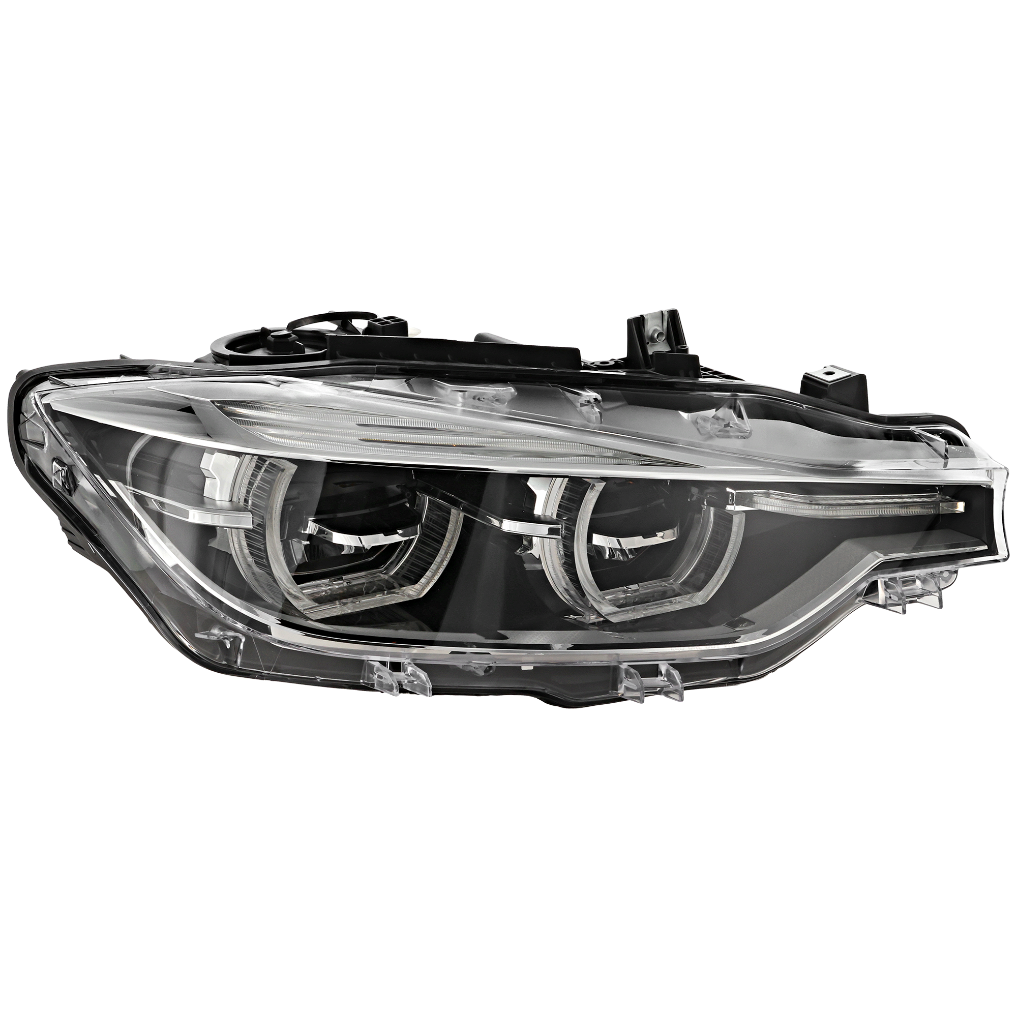 AM 3 SERIES 16-19 HEAD LAMP RH Assembly LED w Adaptive Headlights Standard Luxury Line Models Sedan 16-18 Wagon SKU RB10010023 Partslink BM2503188 OEM 63117419622