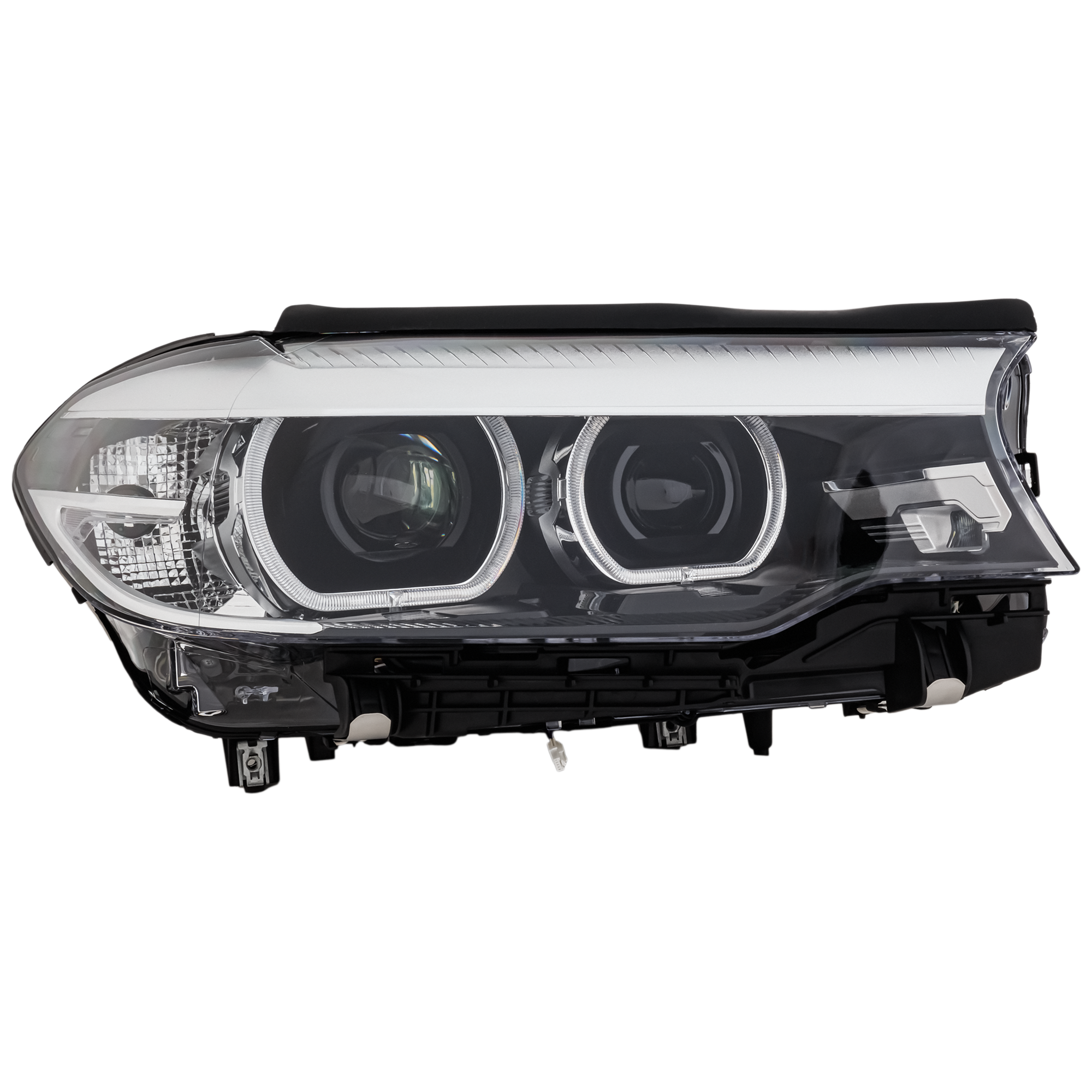 AM 5 SERIES 17-20 PROJECTOR HEAD LAMP RH Assembly LED w o Adaptive Headlight w o Logo 18-20 Hybrid SKU RB10010077A Partslink BM2519179 OEM 63117214960
