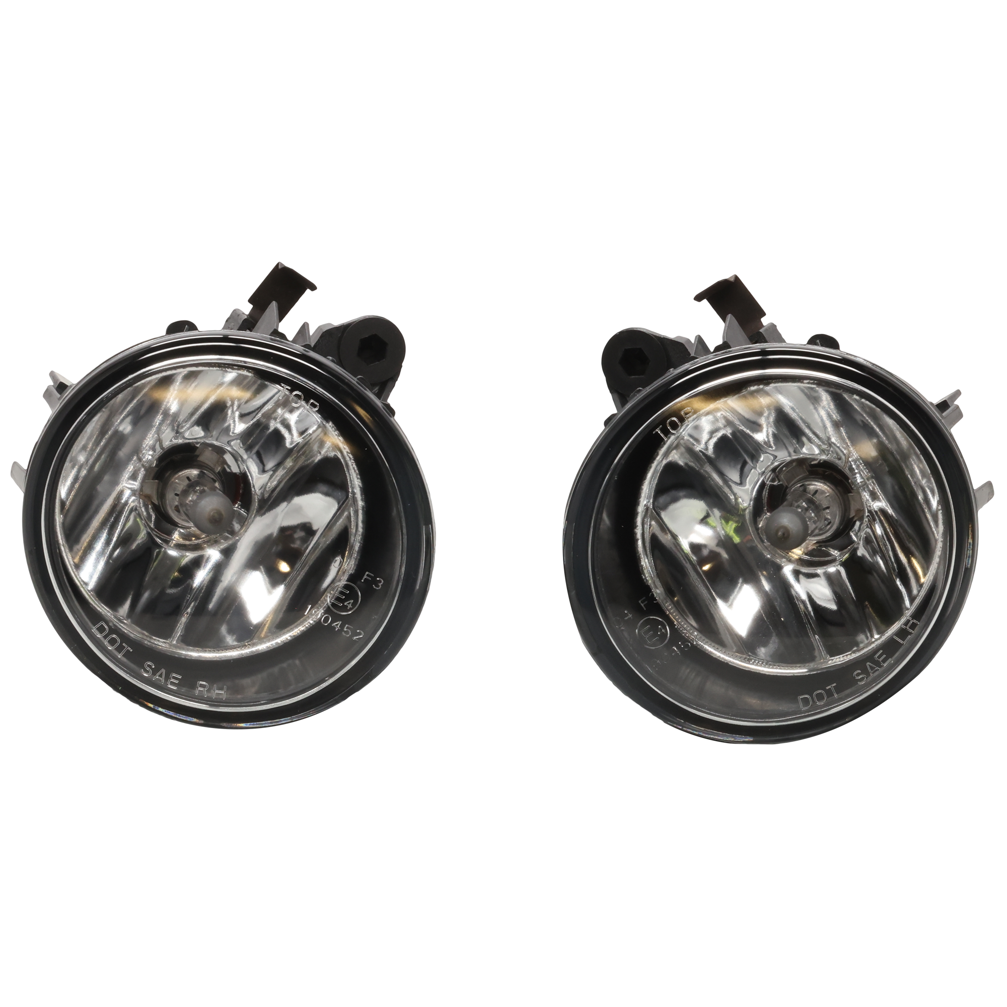 AM X3-11-17 X2-18-23 FOG LAMP RH AND LH Assembly Halogen Clear Lens w o Adaptive Headlights SKU RB10750056A Partslink BM2593141 BM2592141 OEM 63177238788-63177238787