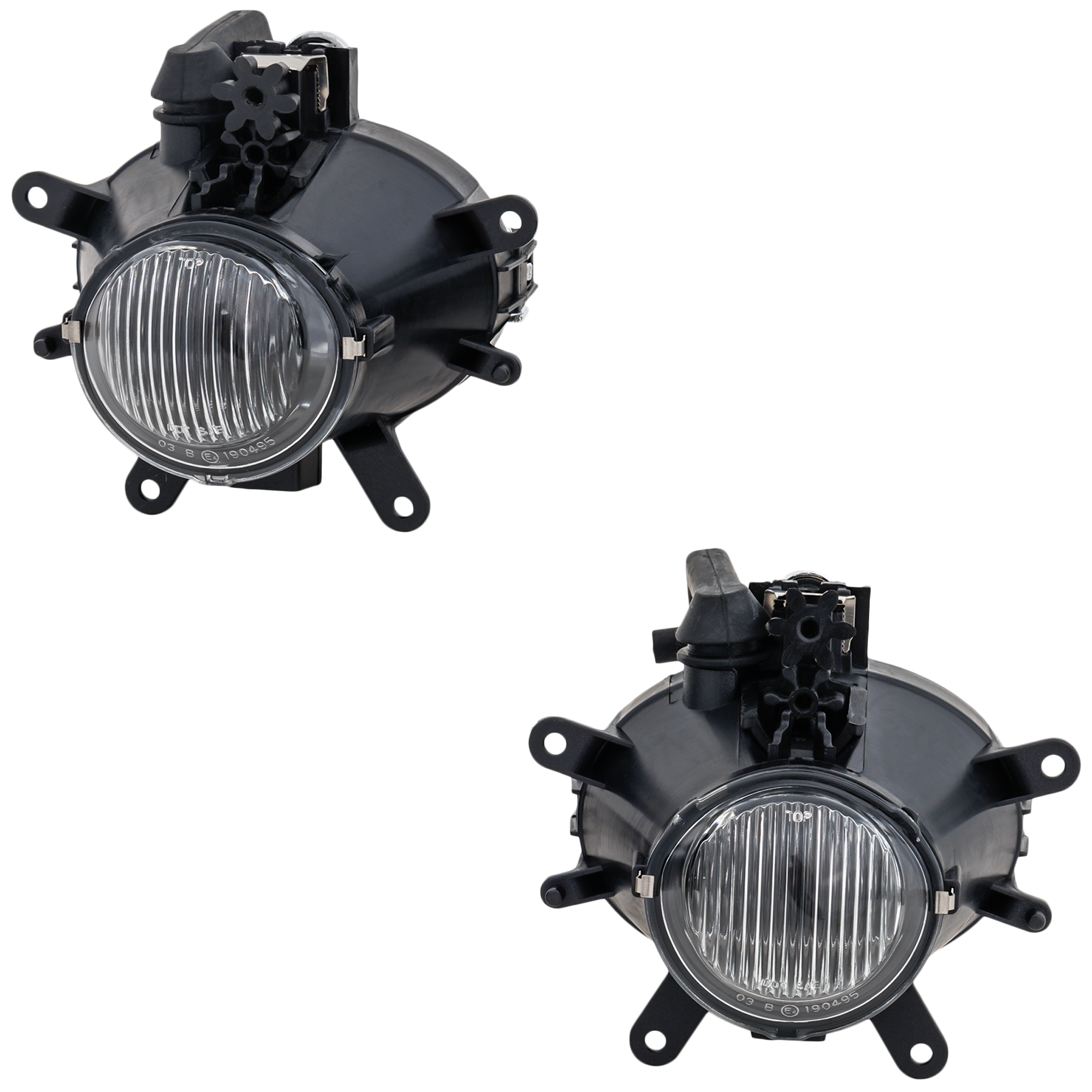 AM 3 SERIES 02-05 FOG LAMP RH AND LH Assembly Halogen Clear Lens Sedan Wagon SKU RB10750063A Partslink BM2592116 OEM 63176911007