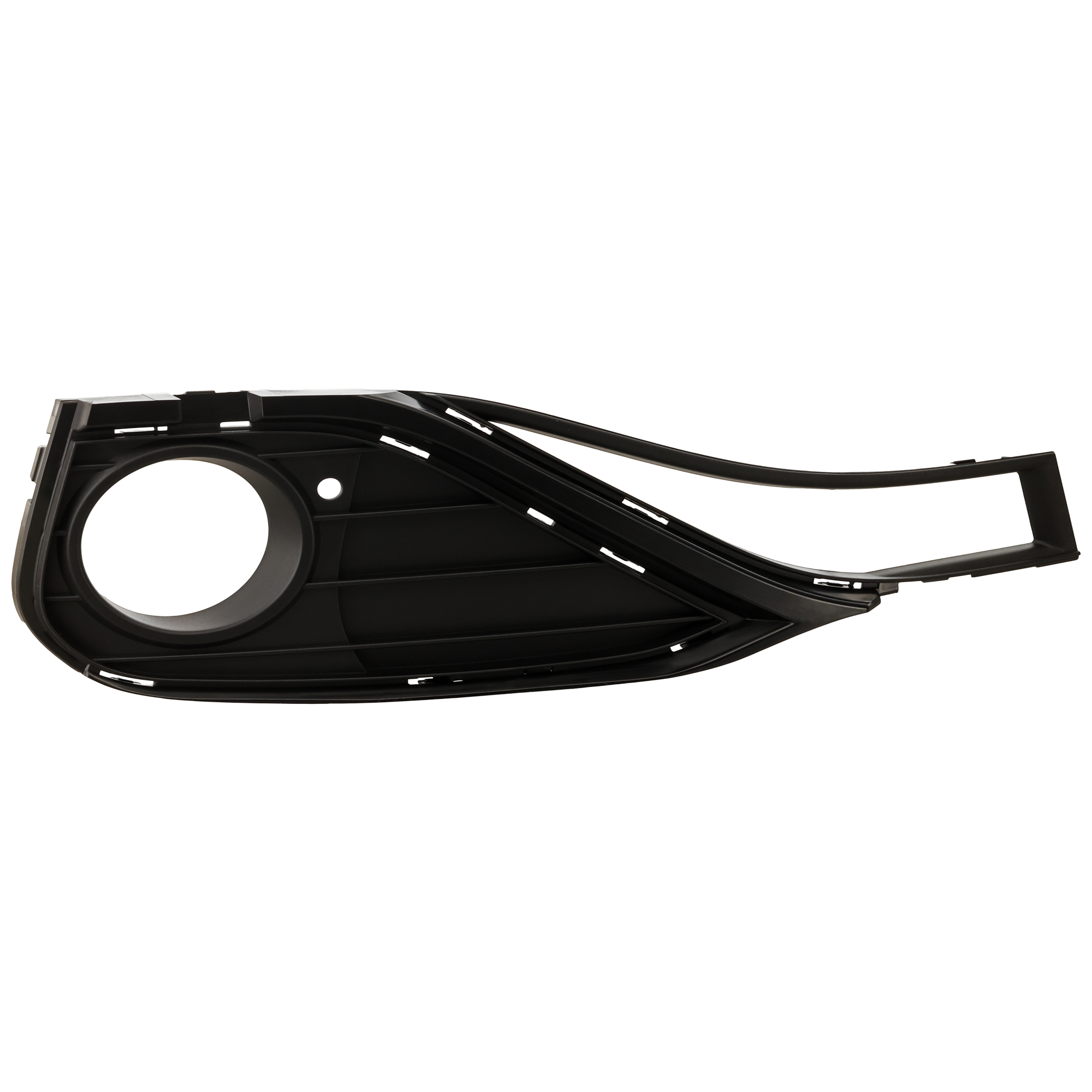 AM 4 SERIES 14-20 FRONT FOG LAMP MOLDING RH Textured Black Fog Lamp Bezel Sport Line Without M Sport Package Partially Open Grill Mesh Convertible 14-17 Coupe SKU RB10810003 Partslink BM1039240 OEM 51117294832