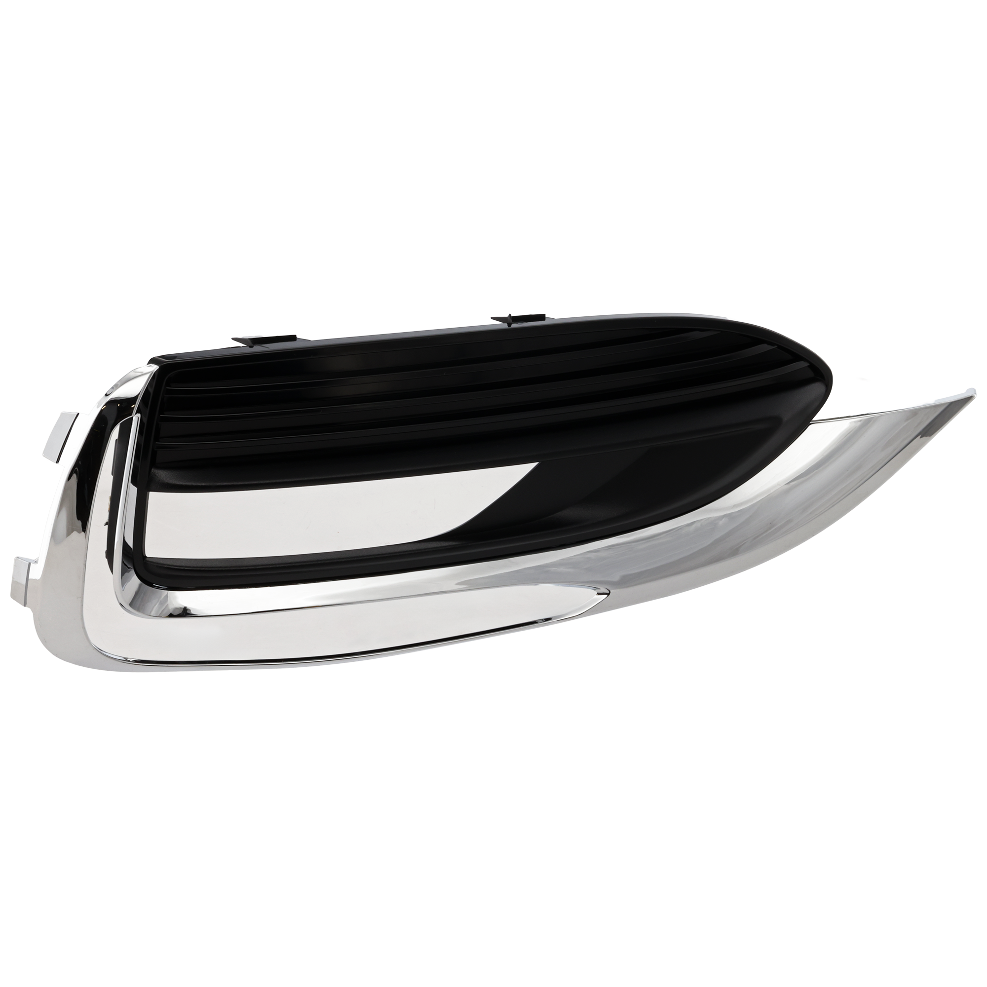 AM ENCLAVE 18-21 FRONT FOG LAMP MOLDING RH Textured Black w Chrome Trim SKU RB10820023 Partslink GM1039223 OEM 84238815