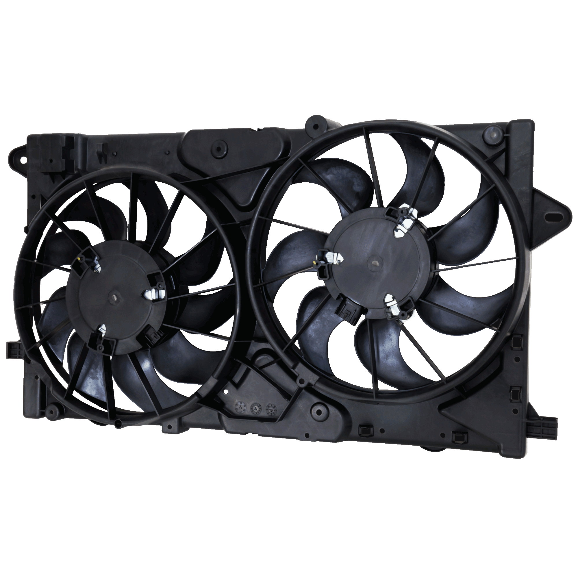 AM LACROSSE 10-16 REGAL 11-17 RADIATOR FAN ASSEMBLY Dual Fan 2.4L Eng. SKU RB16090006 Partslink GM3115237 OEM 13269460-13269461-13321421