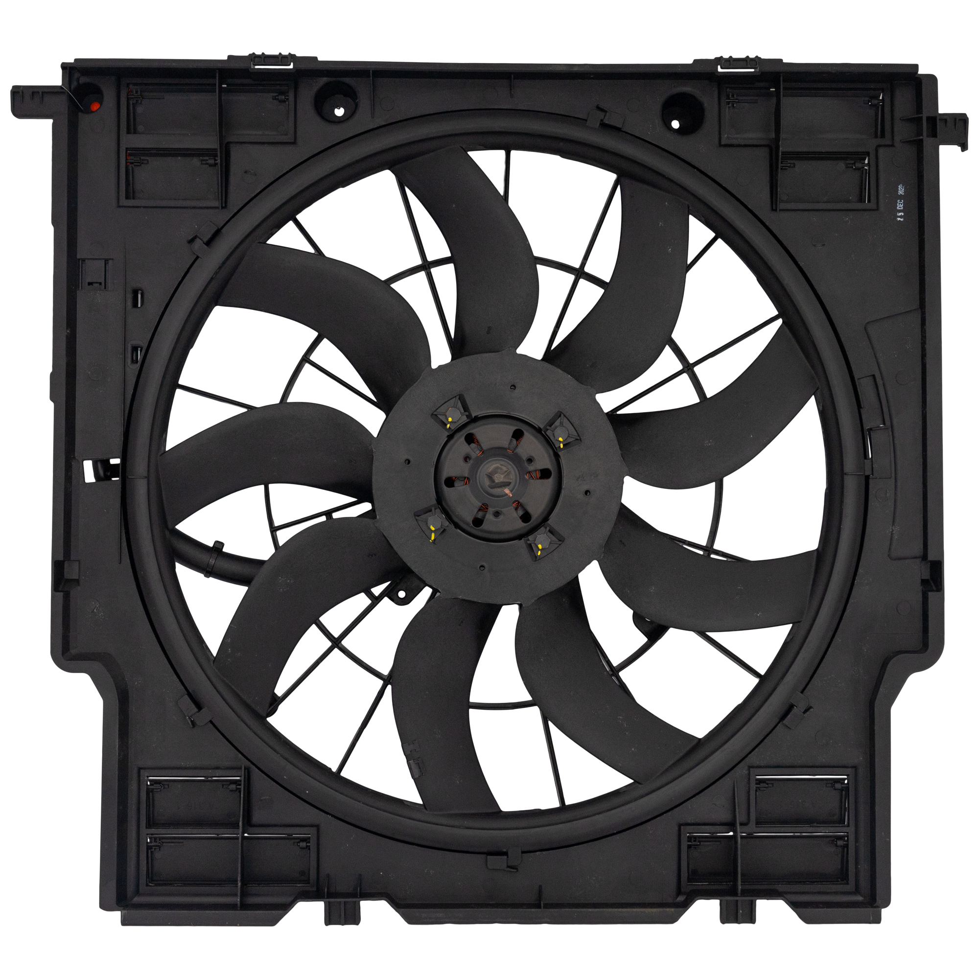 AM X3-20-21 RADIATOR FAN ASSEMBLY Single Fan 2.0L Turbo Eng. w Brushless Motor and Towing Package SKU RB16090017 Partslink BM3115149 OEM 17428472321-17428578147