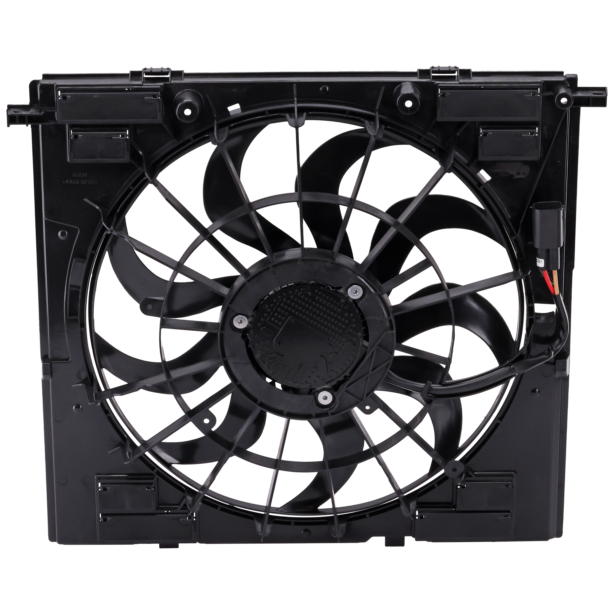 AM X3-20-24 RADIATOR FAN ASSEMBLY 2.0L Turbo w o Towing Package SKU RB16090018 Partslink BM3115150 OEM 17428487636
