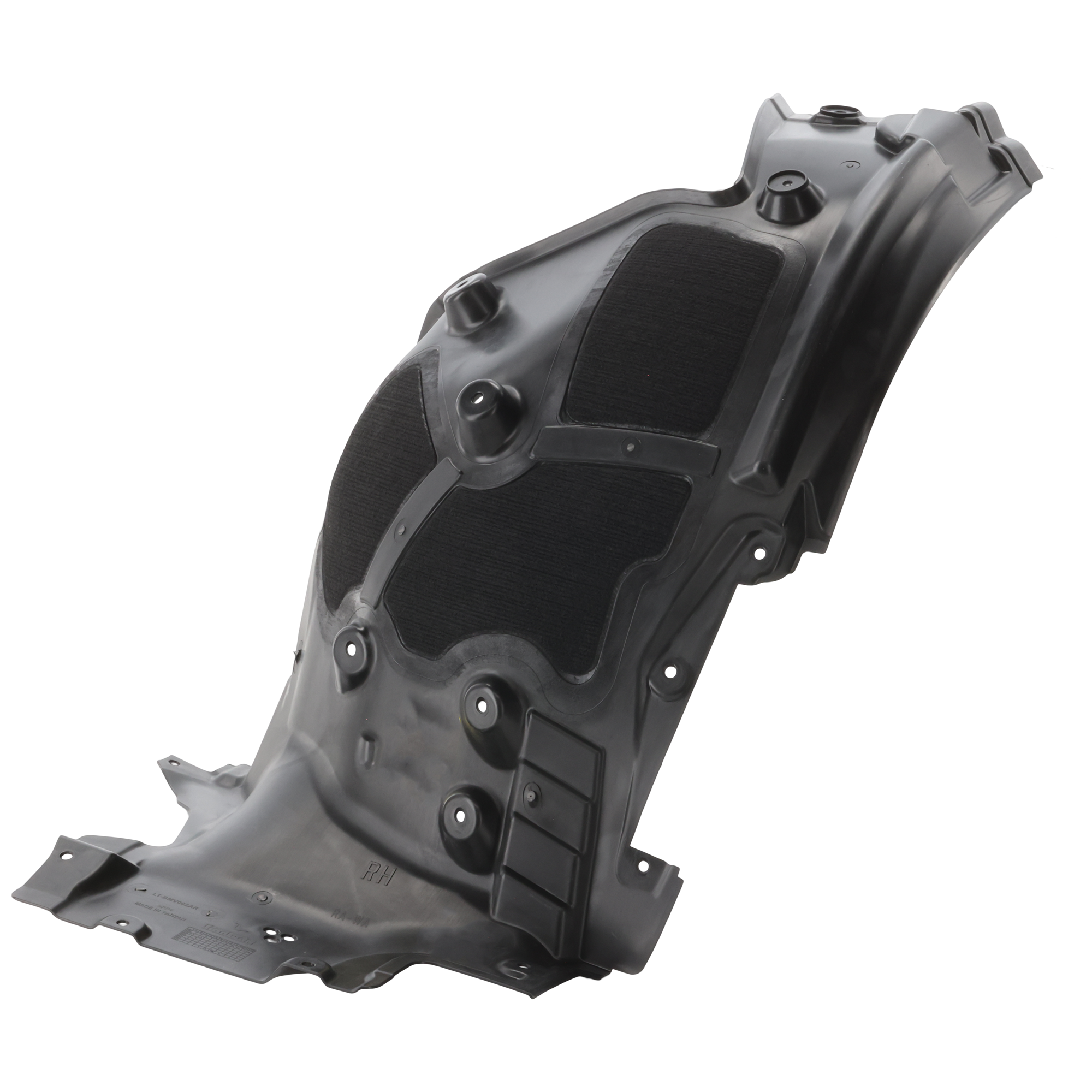 AM 5 SERIES 17-23 FRONT FENDER LINER RH Rear Section Polyethylene terephthalate Injection Form Sedan CAPA SKU RB22210037Q Partslink BM1249158C OEM 51717340796