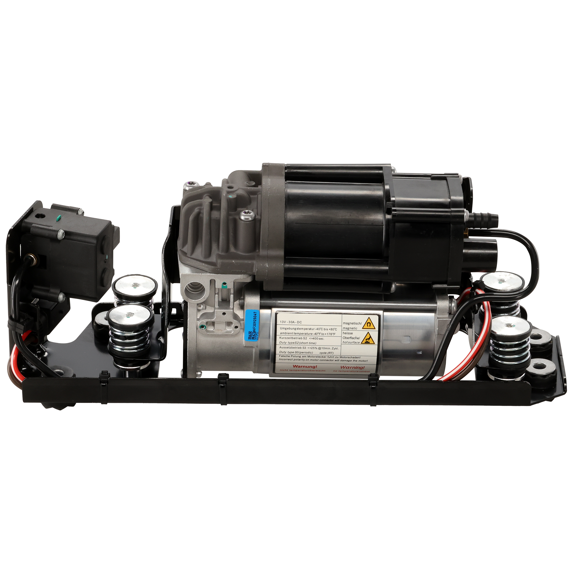 AM 5 SERIES 11-17-7 SERIES 13-19 AIR SUSPENSION COMPRESSOR w Bracket and Relay SKU RB28260001 OEM 37206784137-37206789165-372067