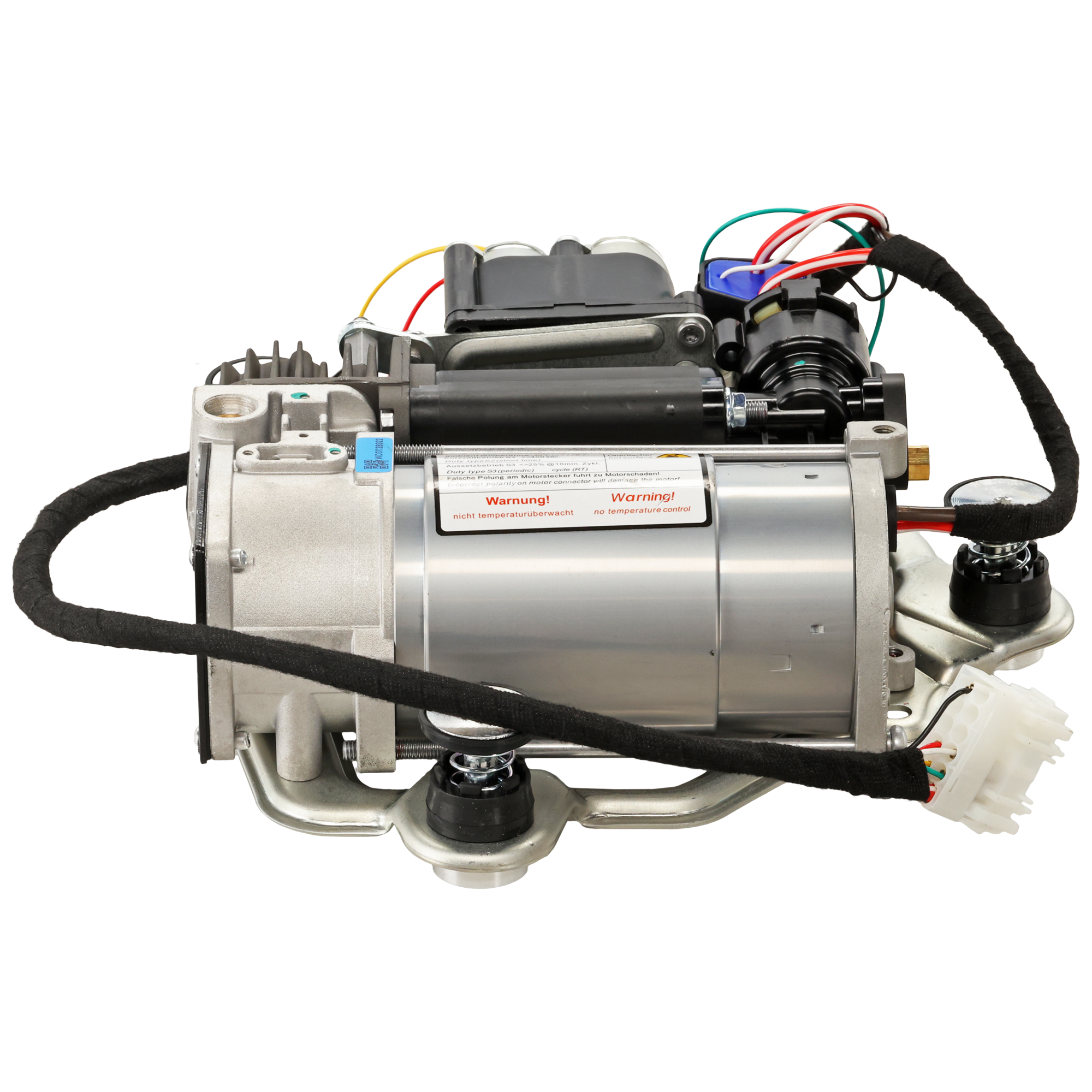 AM 5 SERIES 99-03-7 SERIES 02-08 AIR SUSPENSION COMPRESSOR w Bracket Relay and Solenoid Valve Block SKU RB28260002 OEM P2469 SKAS063 CD7724-372267876