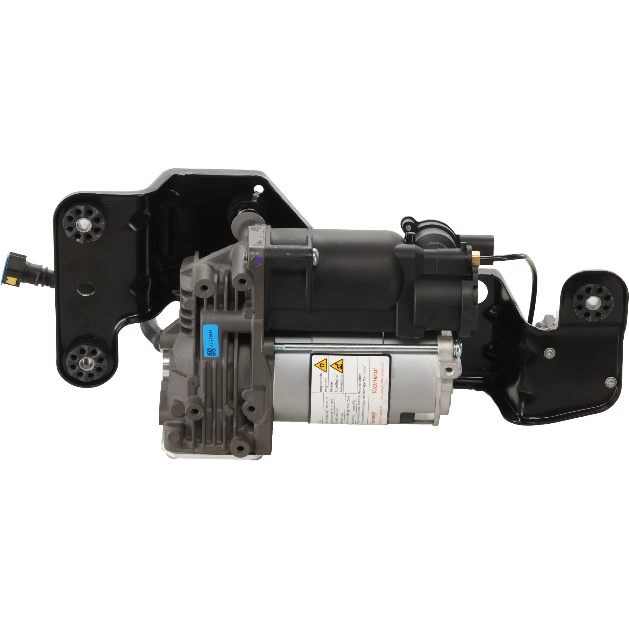 AM X5-09-13 X6-08-14 AIR SUSPENSION COMPRESSOR w Bracket and Solenoid Valve Block SKU RB28260003 OEM 37206859714-37206799419-372067