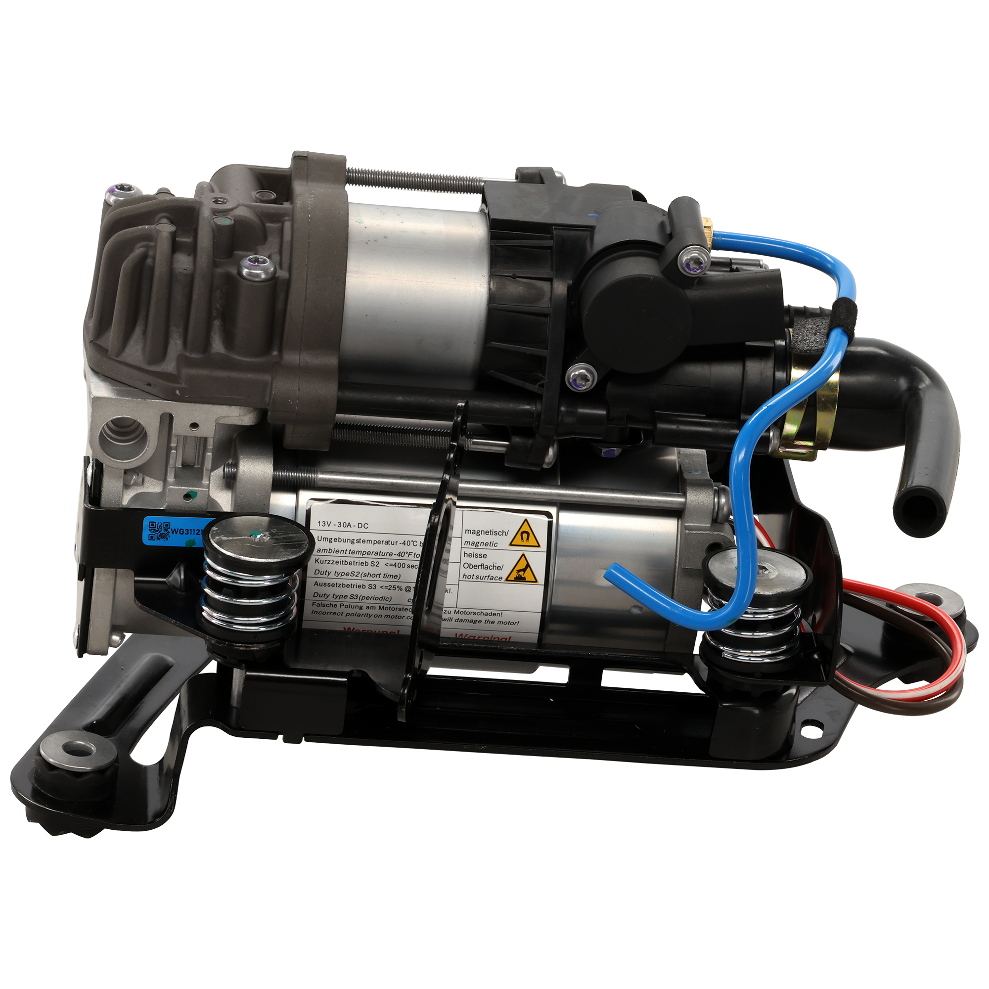 AM 7 SERIES 16-20 AIR SUSPENSION COMPRESSOR w Bracket and Relay SKU RB28260005 OEM 37206884682-37206861882