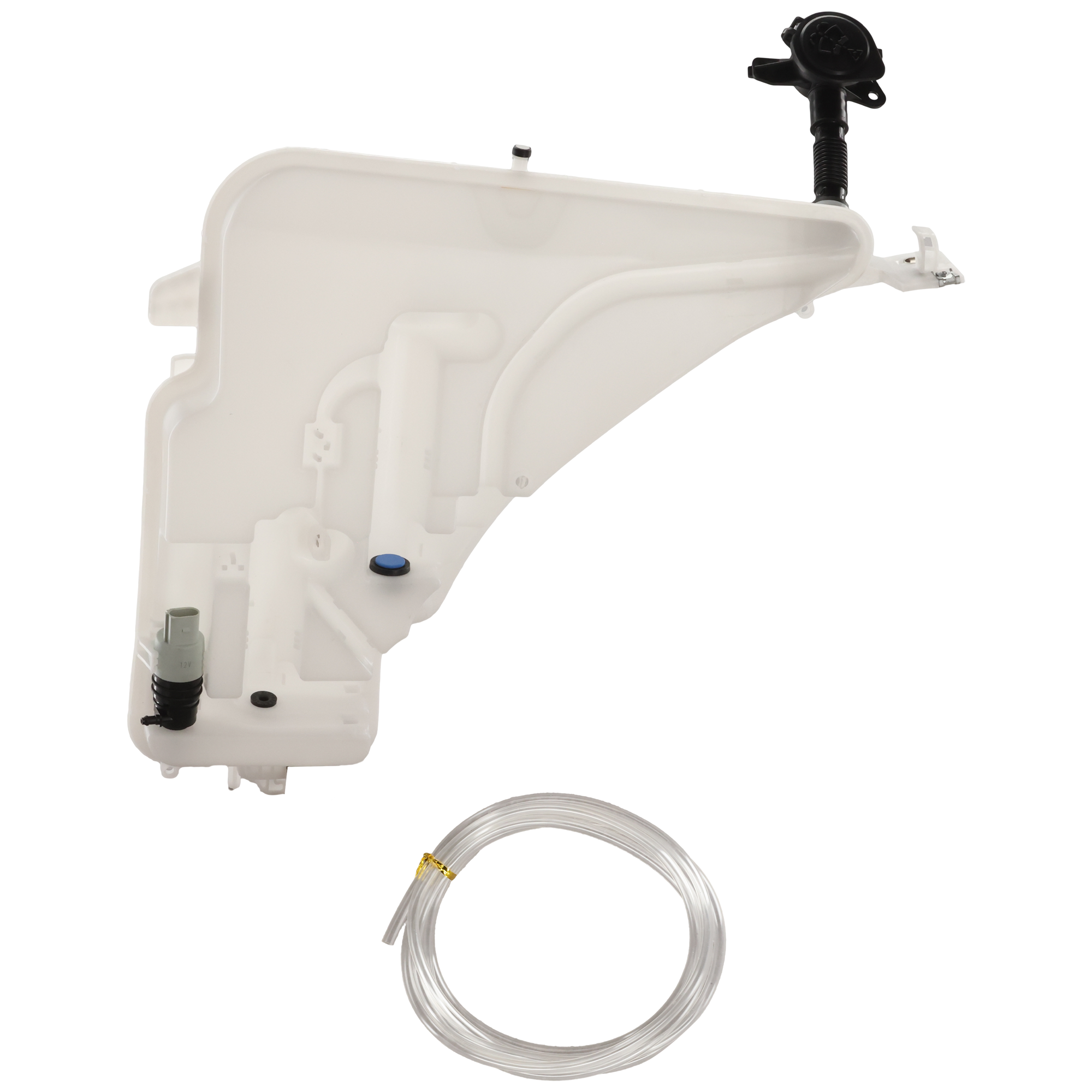 AM 2 SERIES 14-21 M4-15-20 WASHER RESERVOIR w Cap Filler Inlet Pump w o Headlight Washer Holes Cpe Conv SKU RB37050002 Partslink BM1288111 OEM 61667241672 PFM 67127302589-61