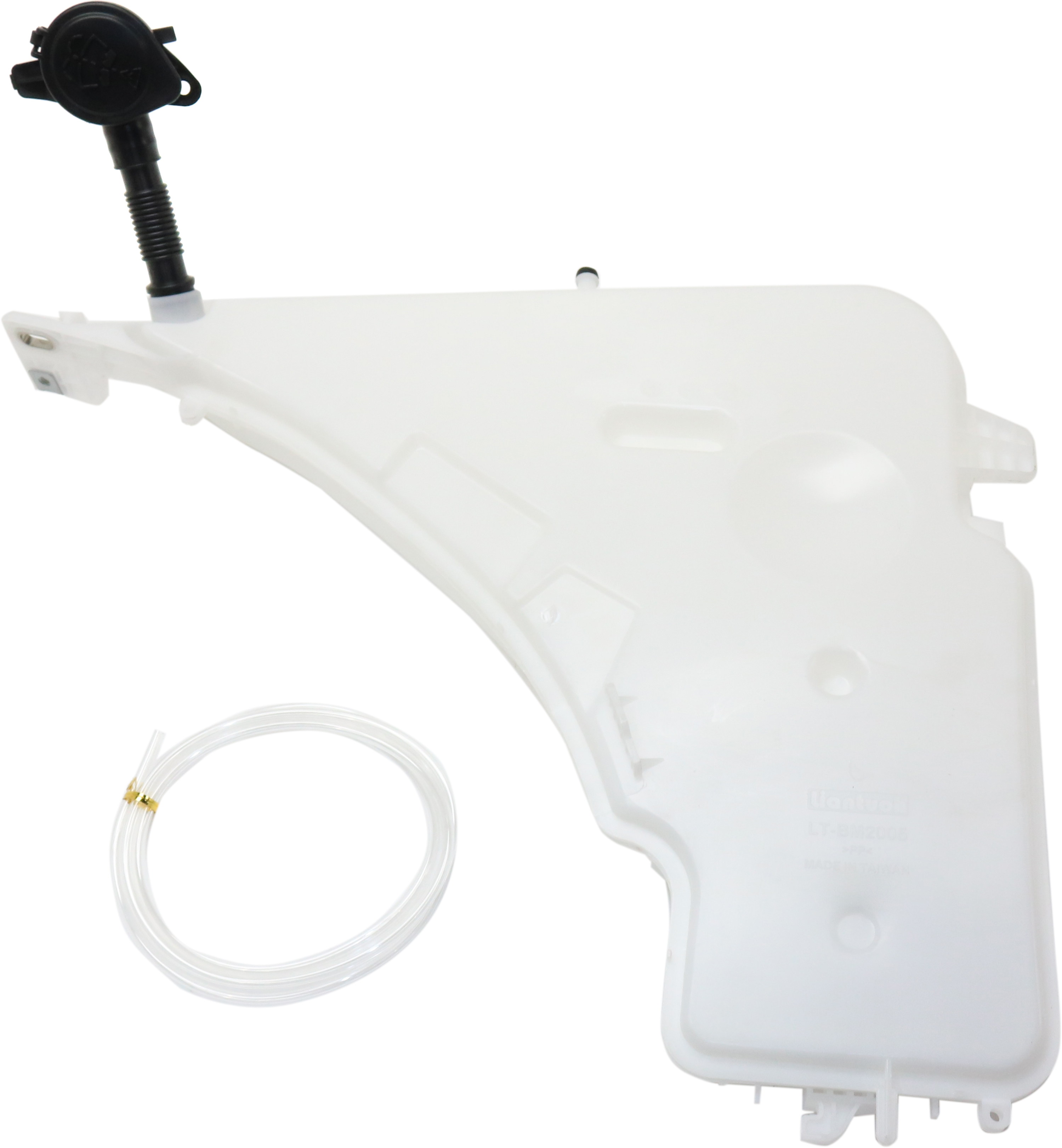 AM 3 SERIES 14-19 WASHER RESERVOIR w Cap Filler Inlet Pump w Headlight Washer Holes Wagon SKU RB37050003 Partslink BM1288114 OEM 61667241676 PFM 61667241664-61