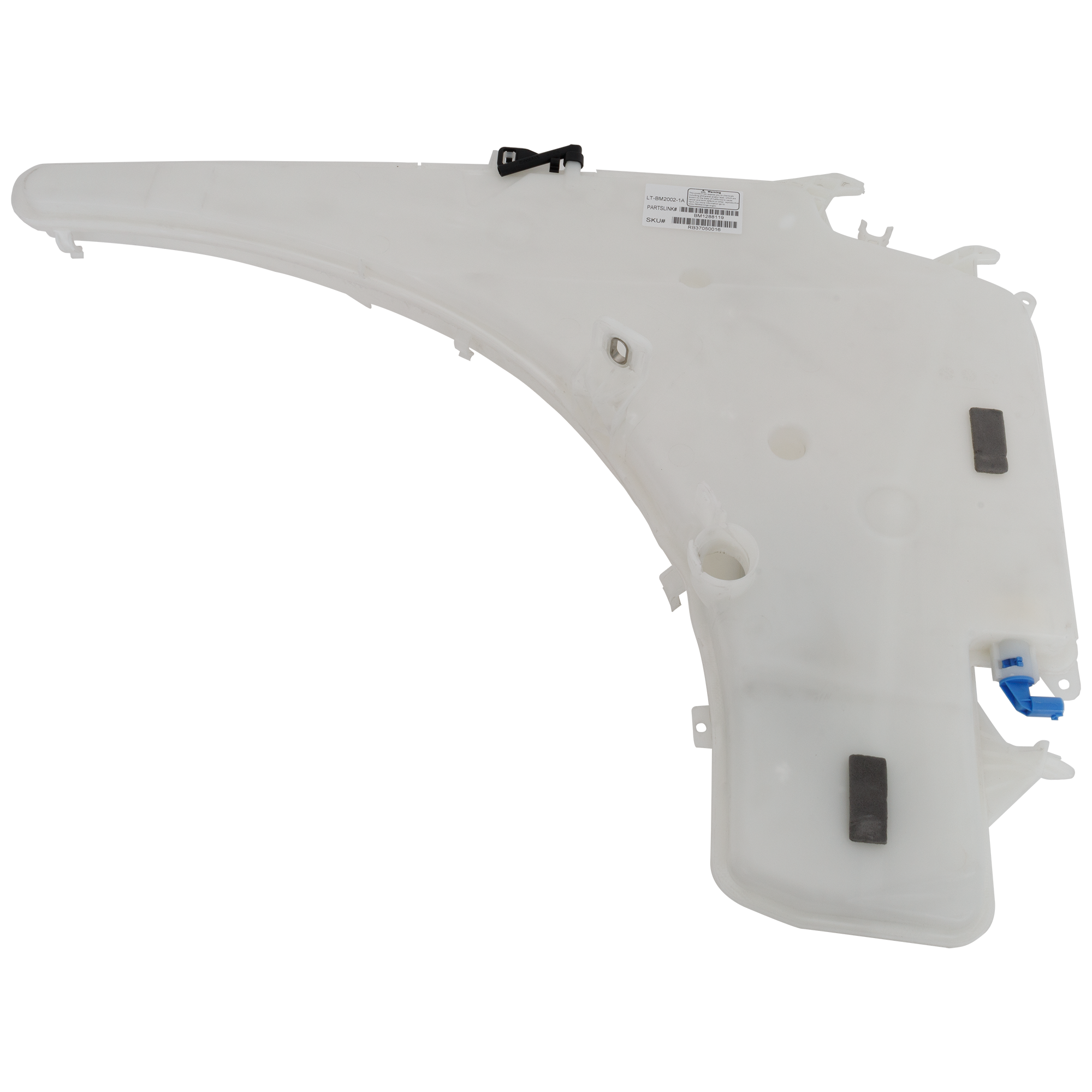 AM 3 SERIES 06-11-1 SERIES 08-13 WASHER RESERVOIR w Cap Inlet Pump and Sensor w HLight Washer Cpe Sdn Conv SKU RB37050016 Partslink BM1288119 OEM 61677238668 PFM