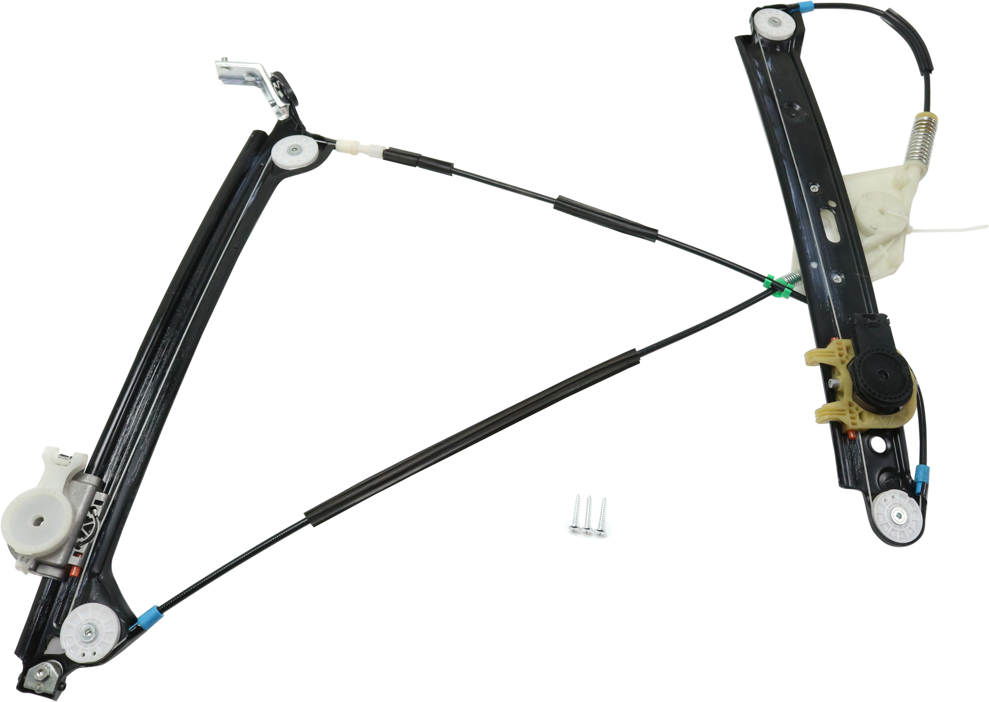 AM 1 SERIES 08-13 FRONT WINDOW REGULATOR LH Power w o Motor Convertible Coupe SKU RB46290006 OEM 51337165595