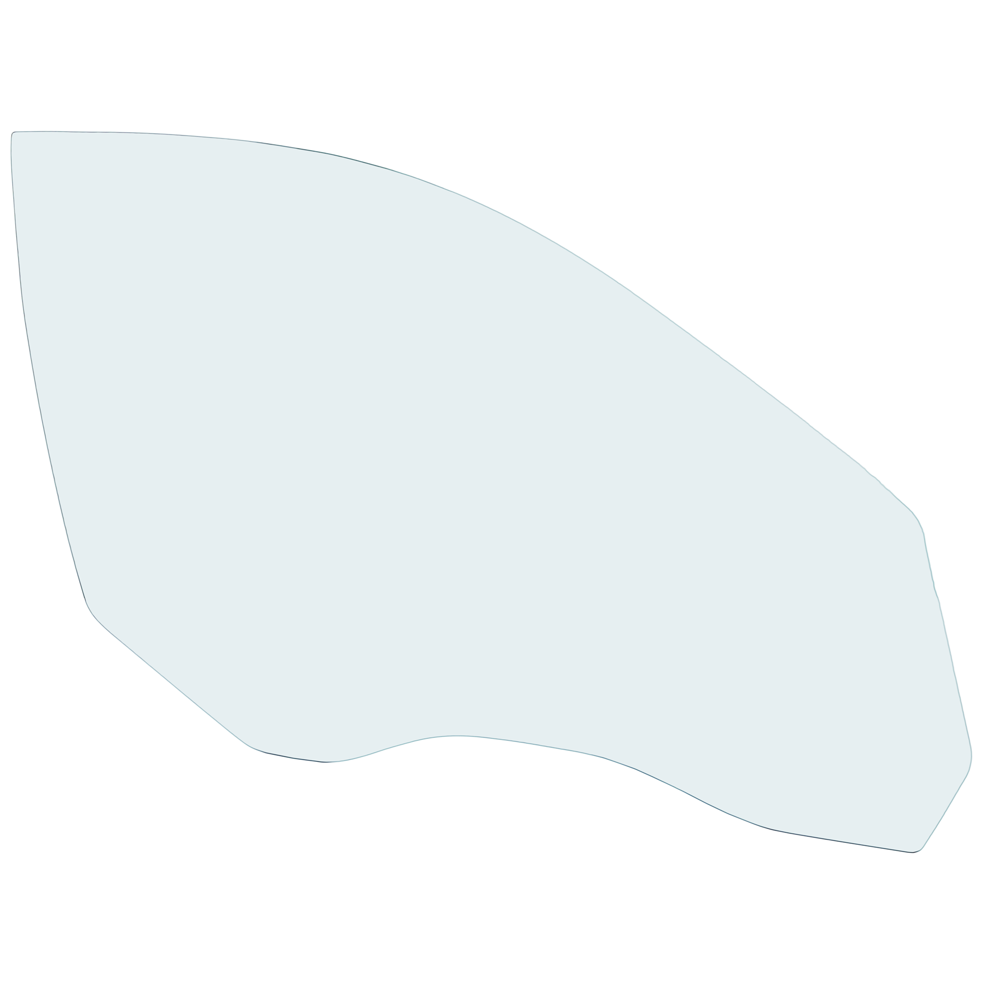 AM BMW 5 SERIES 04-10 FRONT DOOR GLASS RH Green Tint w Solar Standard SKU RB48010021 OEM 51337110634