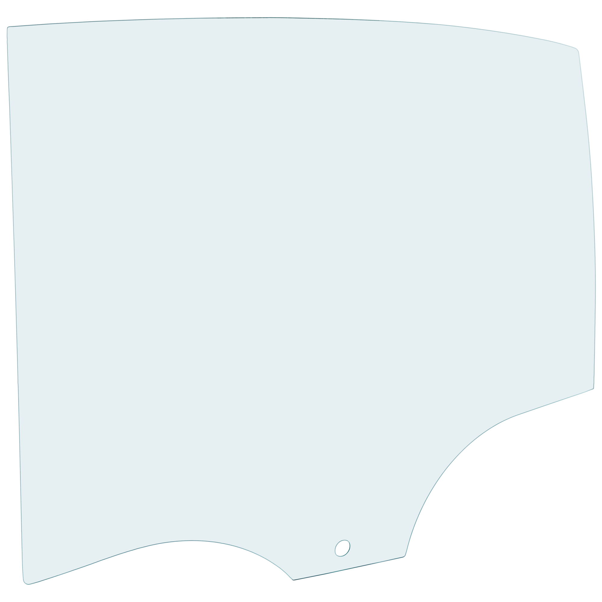 AM BMW 3 SERIES 12-18 REAR DOOR GLASS LH Green Tint w Solar SKU RB48130022 OEM 51357259819