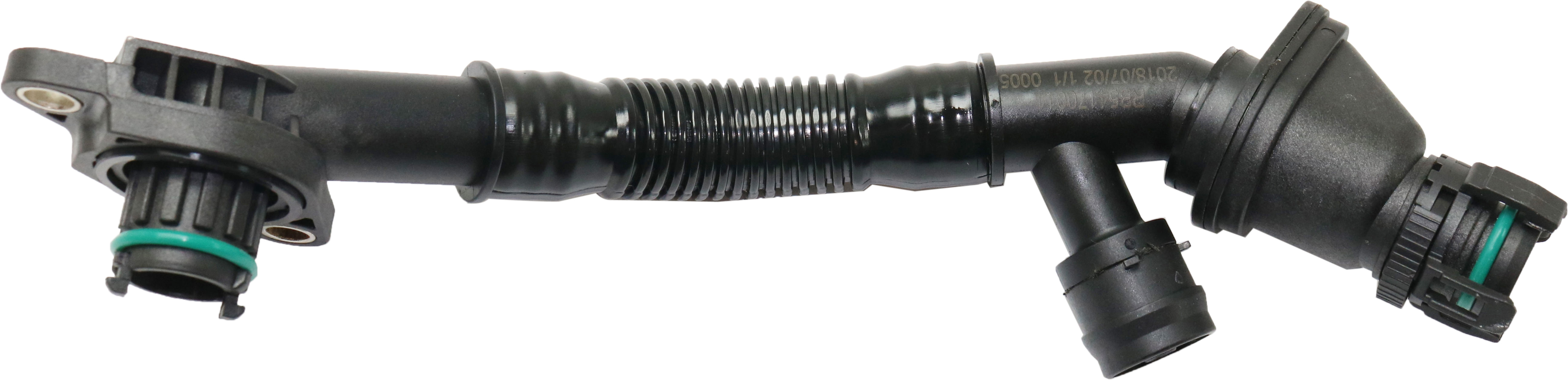 AM X6-08-14-650i xDRIVE 12-12 BREATHER HOSE LH Connecting Line Valve Cover to Intake Tube Cyl 5-8 SKU RB54170011 OEM 11157646087