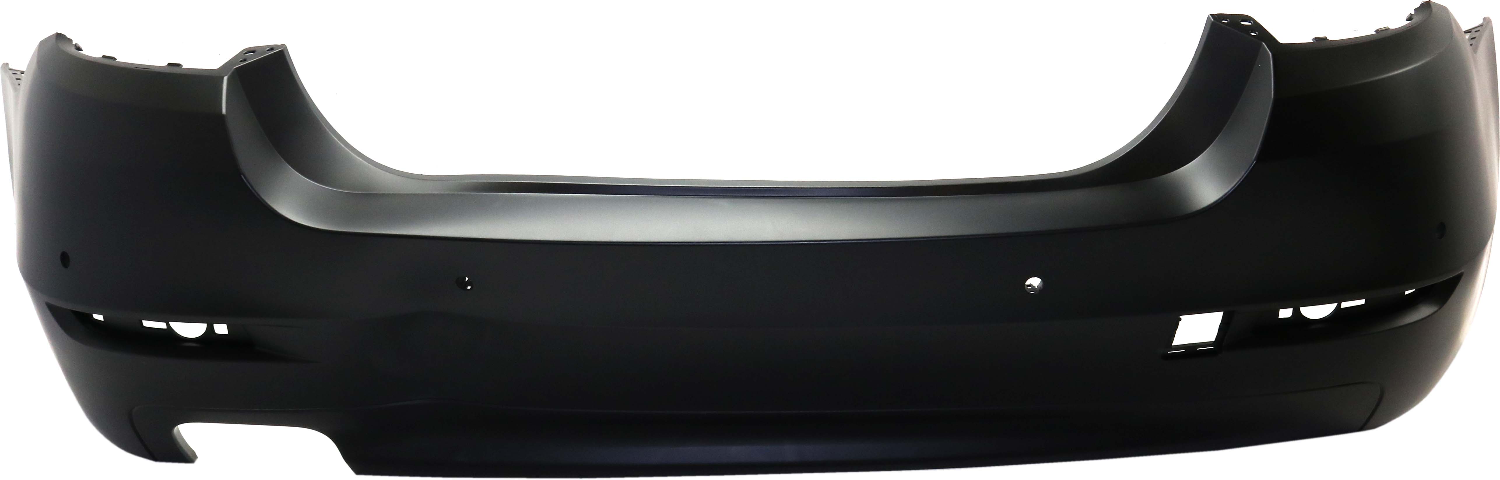 AM 528I 528I XDRIVE 14-16 REAR BUMPER COVER Primed Standard w o M Pkg w PDC Sensor Holes CAPA SKU RB76010012PQ Partslink BM1100322C OEM 51127332764
