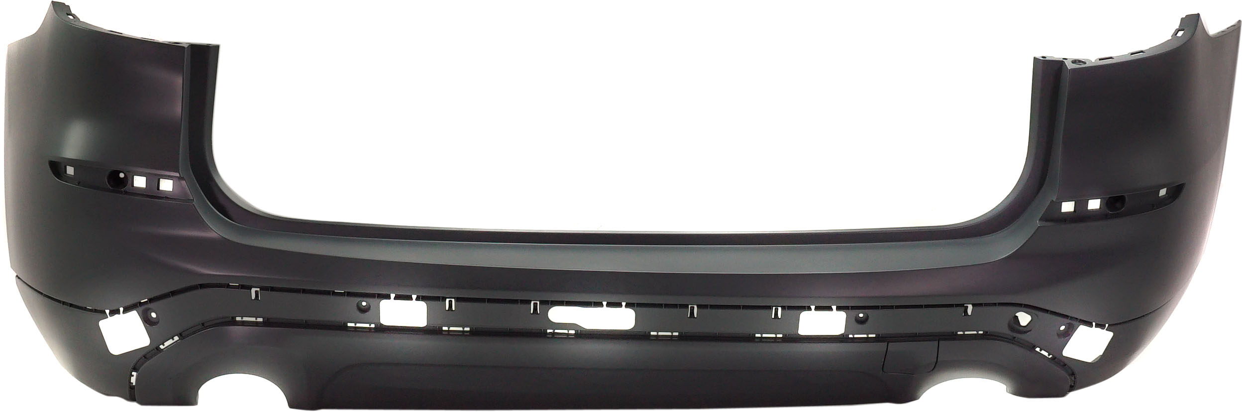 AM X3-18-21 REAR BUMPER COVER Primed 30i Models w o M Sport Pkg w o Park Assist Sensor Holes w Trailer Hitch SKU RB76010046P Partslink BM1100430 OEM 51127488228-51127488214