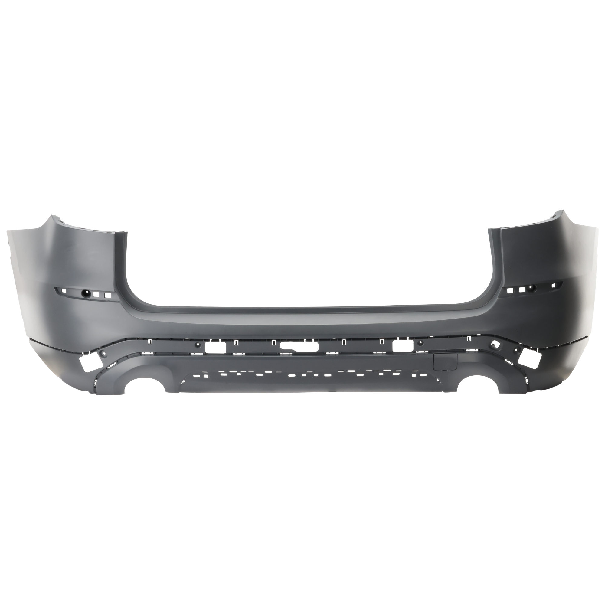 AM X3-18-21 REAR BUMPER COVER Primed 30I Models Luxury Line w o M Sport Pkg w o Park Assist Sensor Holes w o Trailer Hitch SKU RB76010052P Partslink BM1100420 OEM 51127488218
