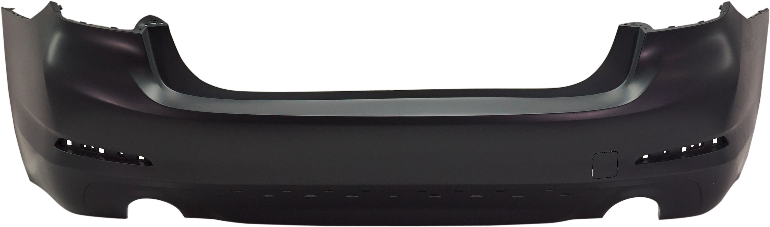 AM 5 SERIES 17-20 REAR BUMPER COVER Primed Exc 540i Model Sedan w o M Pkg w Luxury Pkg w o PDC Sensor Holes SKU RB76010072P Partslink BM1100375 OEM 51127475597
