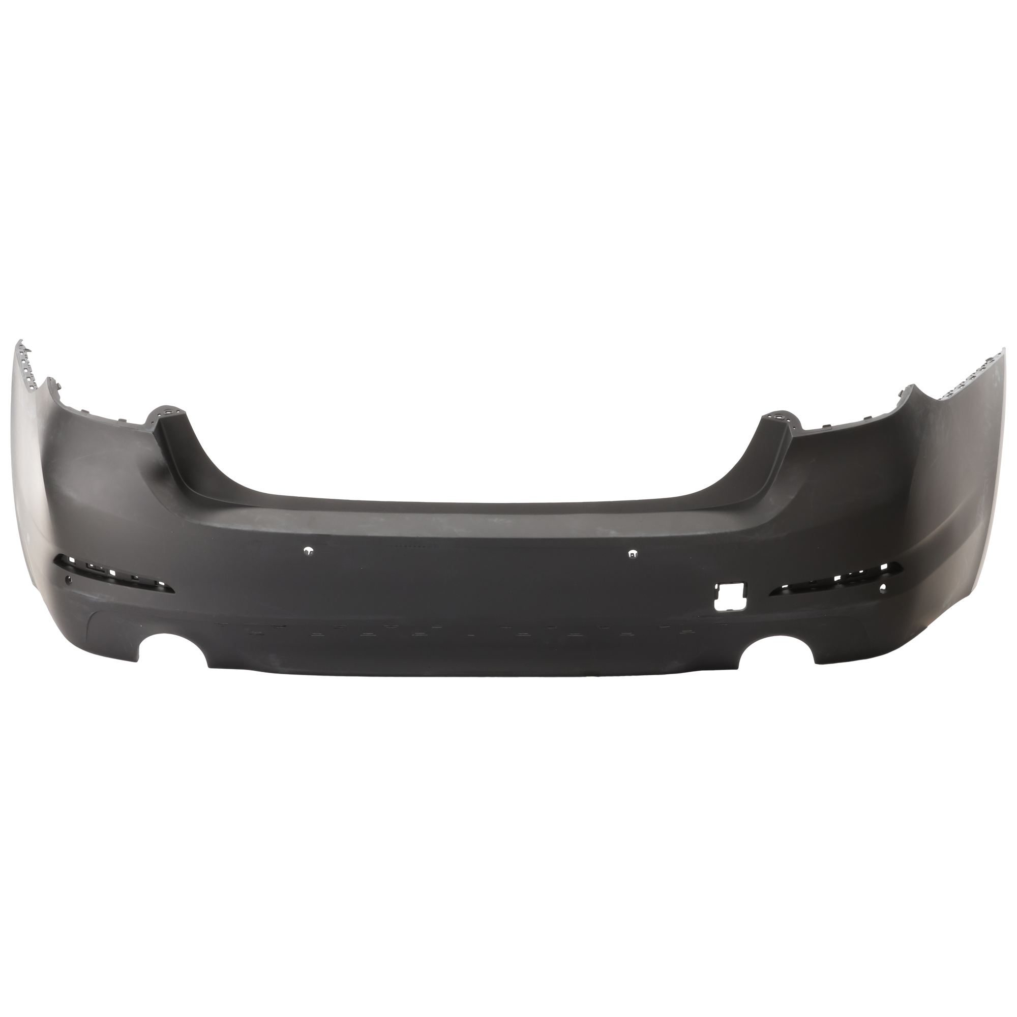 AM 5 SERIES 17-20 REAR BUMPER COVER Primed Exc 540i Model Sedan w o M Pkg w Luxury Pkg w PDC Sensor Holes w o Park Assist Sensor Holes CAPA SKU RB76010073PQ Partslink BM1100376C OEM 51127475599