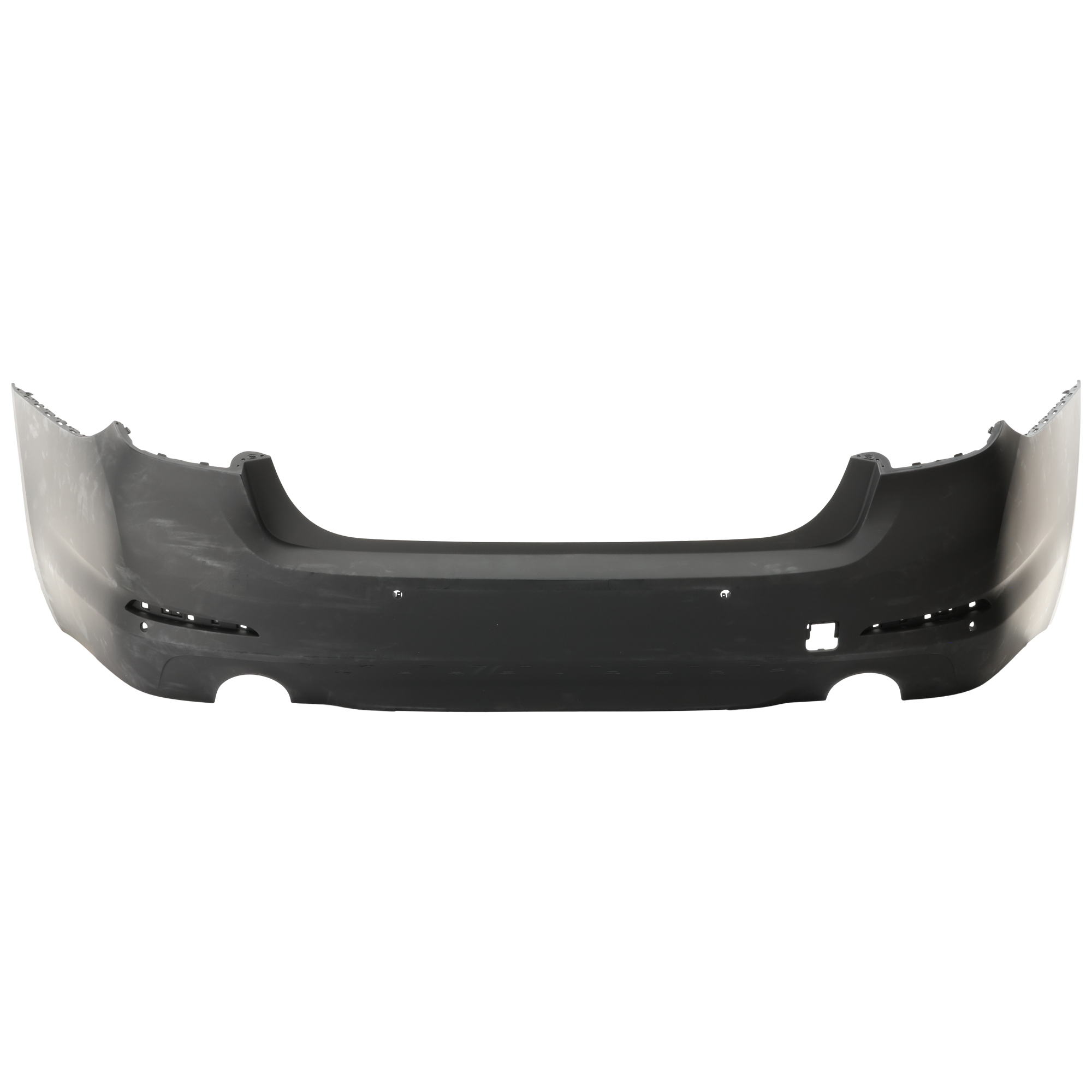 AM 5 SERIES 17-20 REAR BUMPER COVER Primed Exc 540i Model Sedan w o M Pkg w Luxury Pkg w PDC Sensor Holes w o Park Assist Sensor Holes SKU RB76010073P Partslink BM1100376 OEM 51127475599