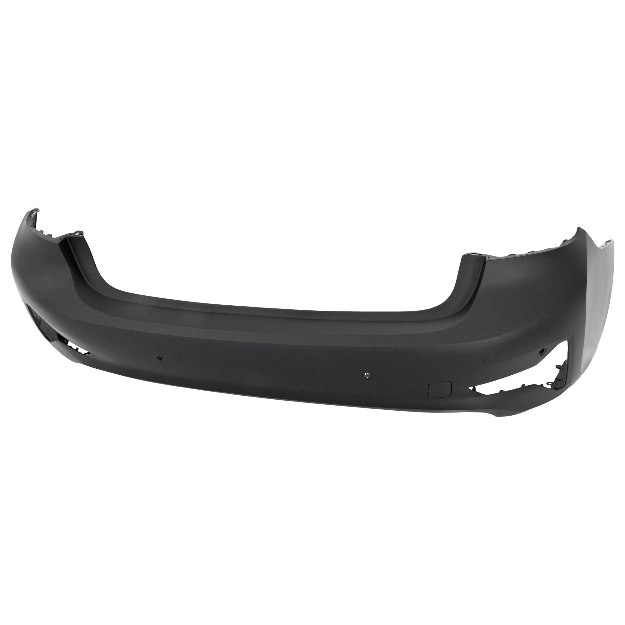 AM 330I 19-22 REAR BUMPER COVER Primed Luxury Line w o M Sport Line w PDC Sensor Holes w o Parking Assist Holes SKU RB76010095P Partslink BM1100441 OEM 51128493934