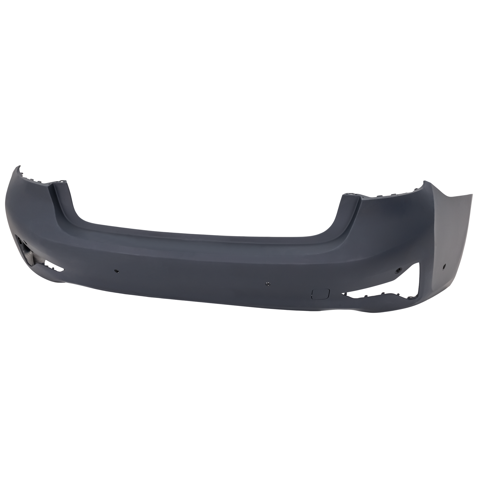 AM 330E 21-22-330I 19-22 M340I 20-22 REAR BUMPER COVER Primed Luxury Line Sedan w PDC Sensor and Park Assist Sensor Holes CAPA SKU RB76010105PQ Partslink BM1100442C OEM 51128493935