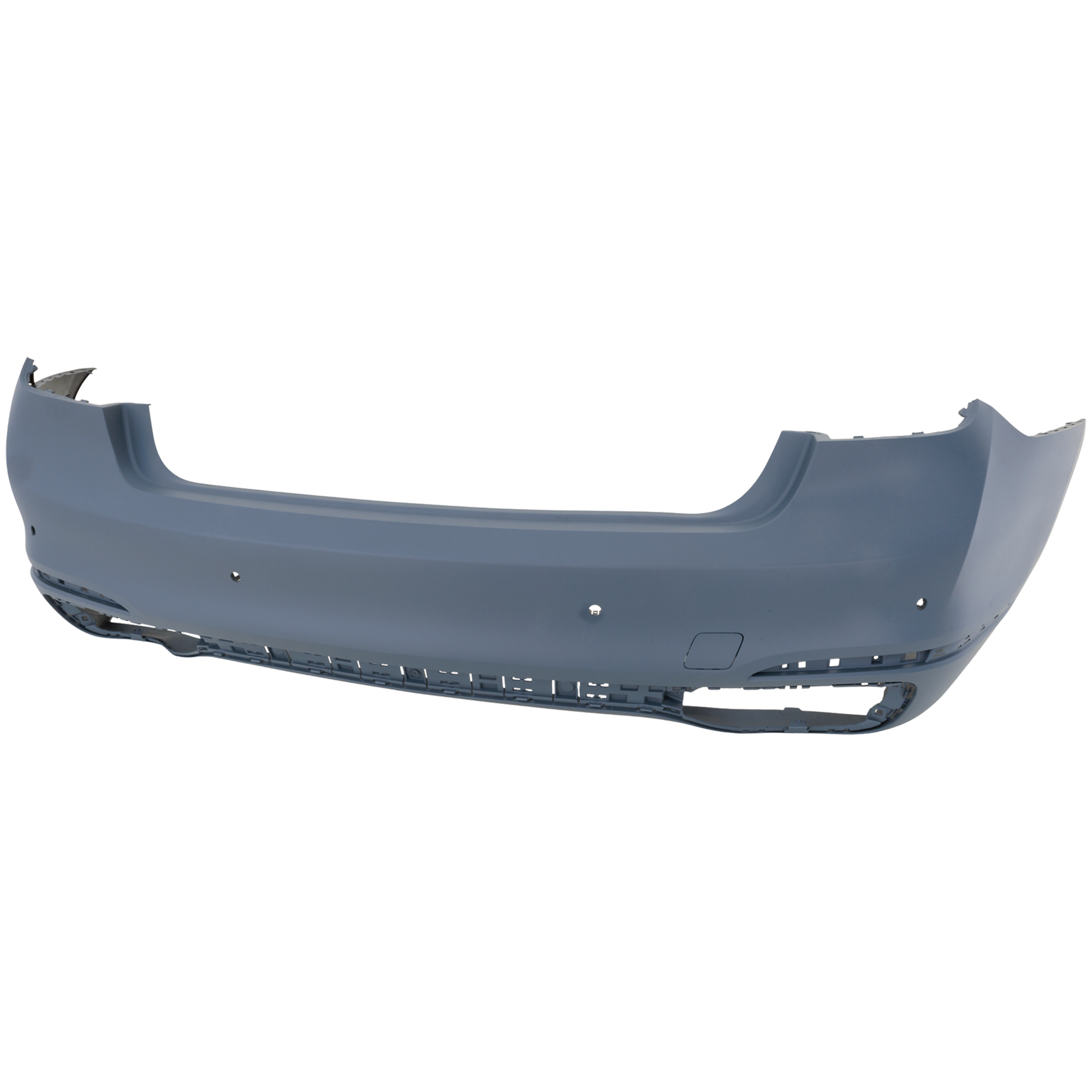AM 740I 750I 16-19 REAR BUMPER COVER Primed w o M Pkg w o Park Assist Sensor Holes SKU RB76010119P Partslink BM1100358 OEM 51127427621