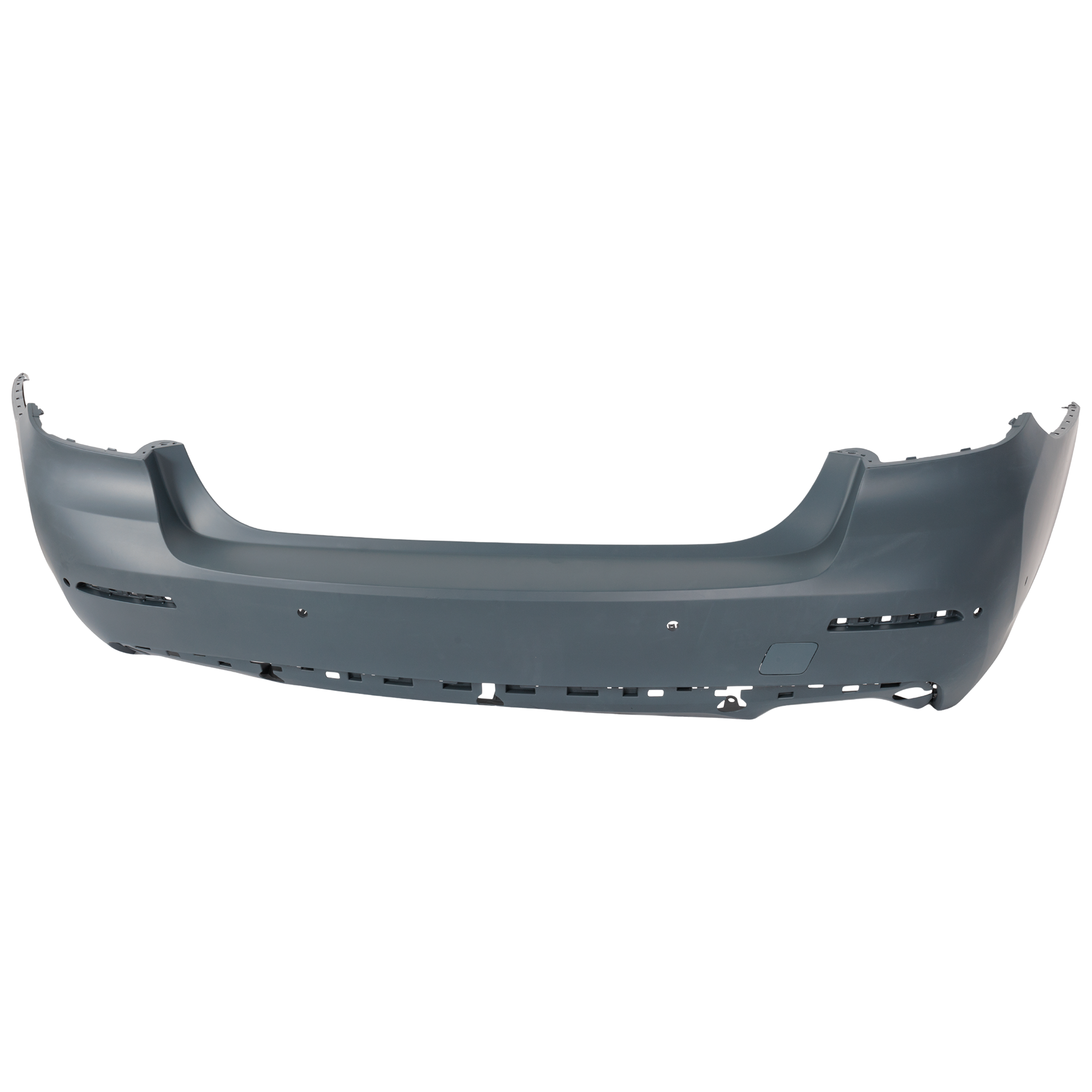 AM 5 SERIES 21-23 REAR BUMPER COVER Primed w o M Sport Pkg w Park Assist Sensor Holes SKU RB76010121P Partslink BM1100456 OEM 51129852175