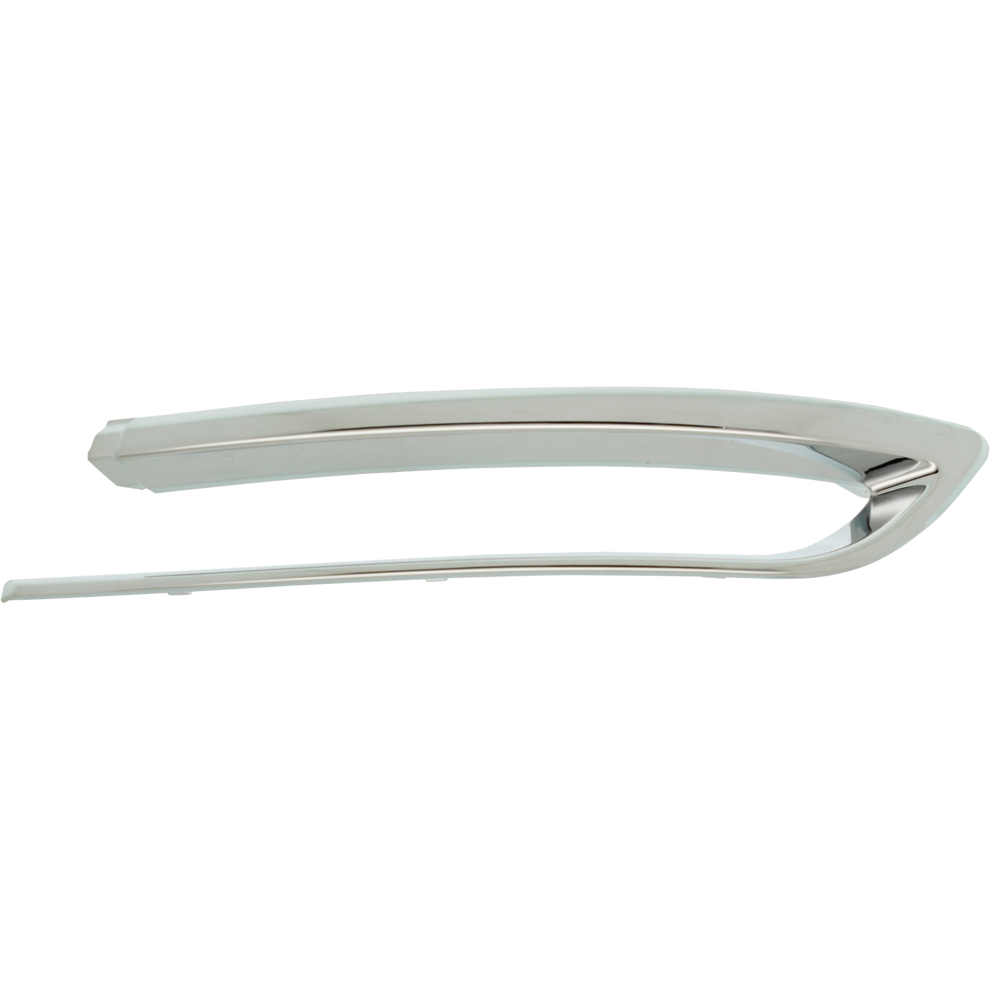 AM 5 SERIES 14-16 REAR BUMPER MOLDING RH Outer Chrome Luxury Line w o M Sport Pkg Sdn SKU RB76370003 Partslink BM1147114 OEM 51127341676