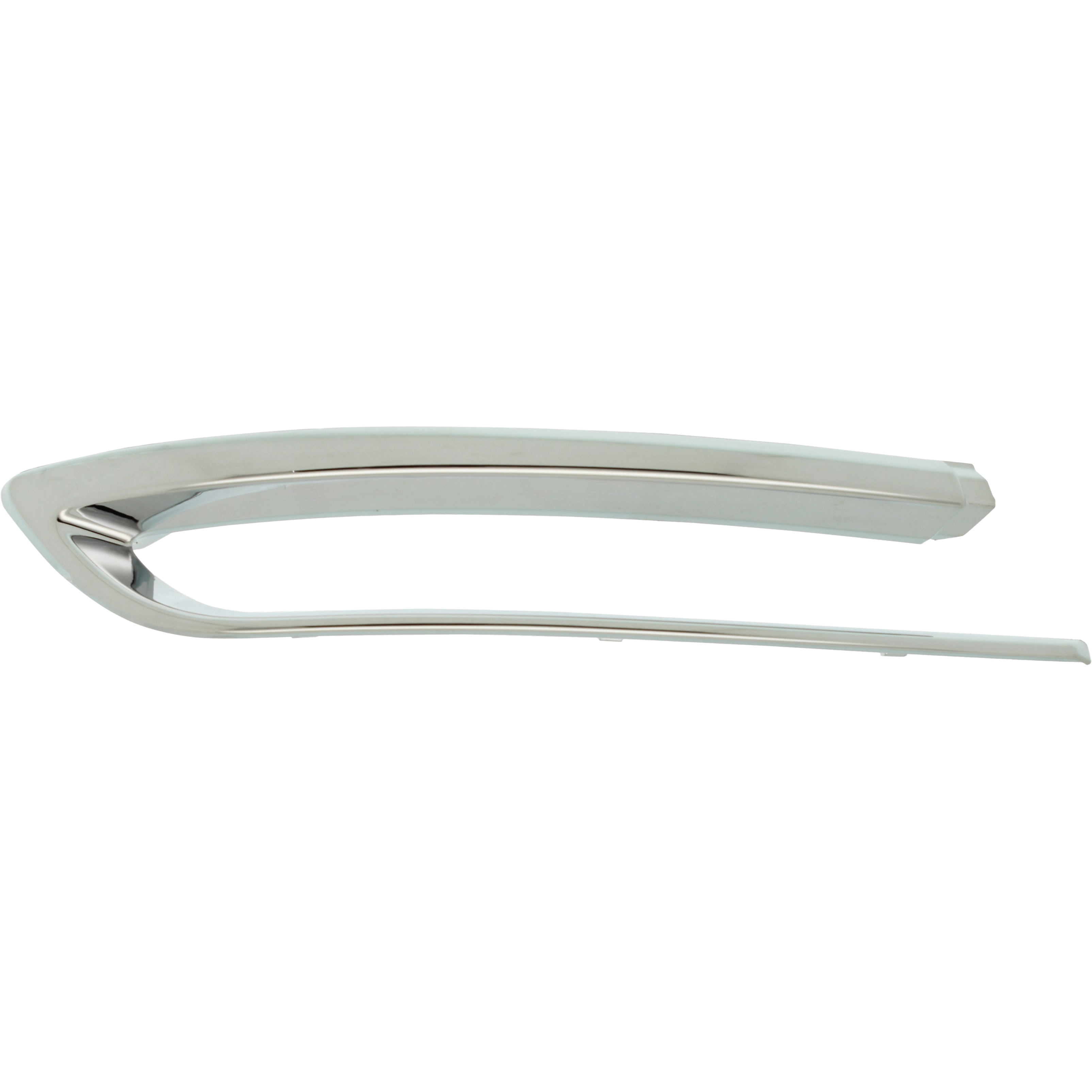 AM 5 SERIES 14-16 REAR BUMPER MOLDING LH Outer Chrome Luxury Line w o M Sport Pkg Sdn SKU RB76370004 Partslink BM1146114 OEM 51127341675