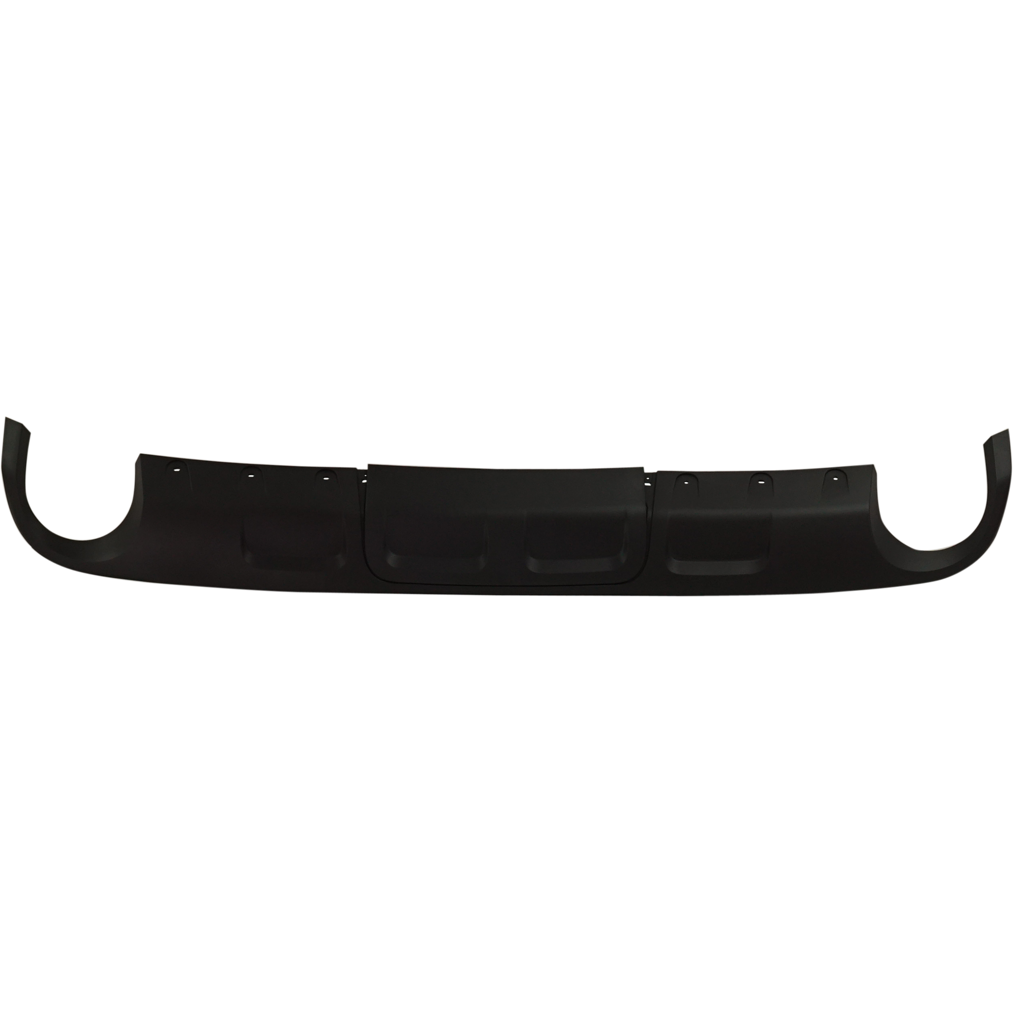 AM ENVISION 16-18 REAR LOWER VALANCE Textured Black w Dual Exhaust Holes SKU RB76430013 Partslink GM1195154 OEM 22905078