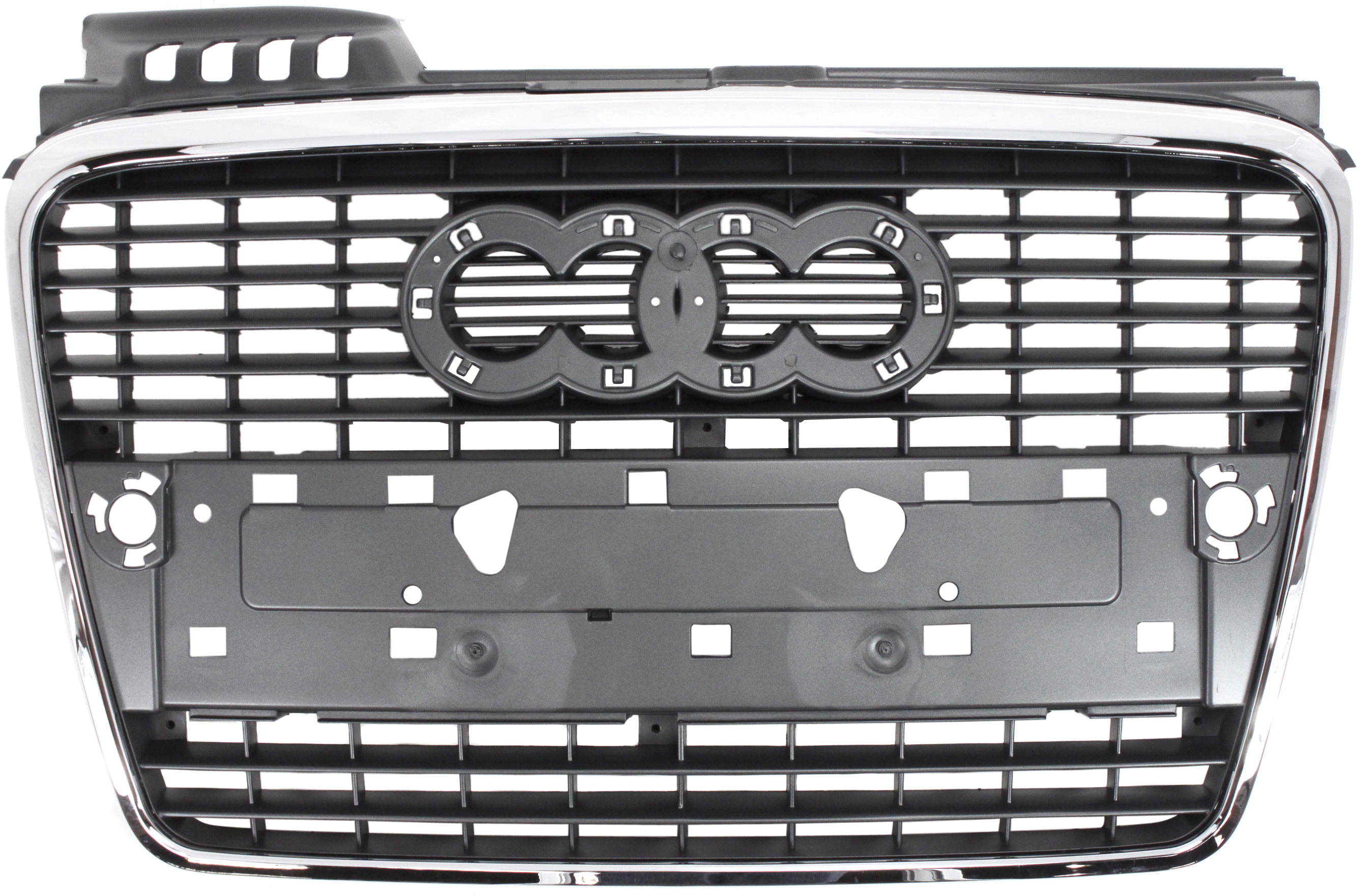 AM A4-05-09 GRILLE Gray w Chrome Mldg w o S Line Pkg Conv 07-09 Sdn Wgn 05-08 SKU RBA070101 Partslink AU1200112 OEM 8E0853651J1QP