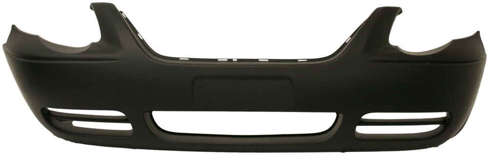 AM TOWN AND COUNTRY 05-07 FRONT BUMPER COVER Primed 119 In. WB w Scalloped Headlights w o Fog Light Holes CAPA SKU RBC010302PQ Partslink CH1000434C OEM 5139120AA