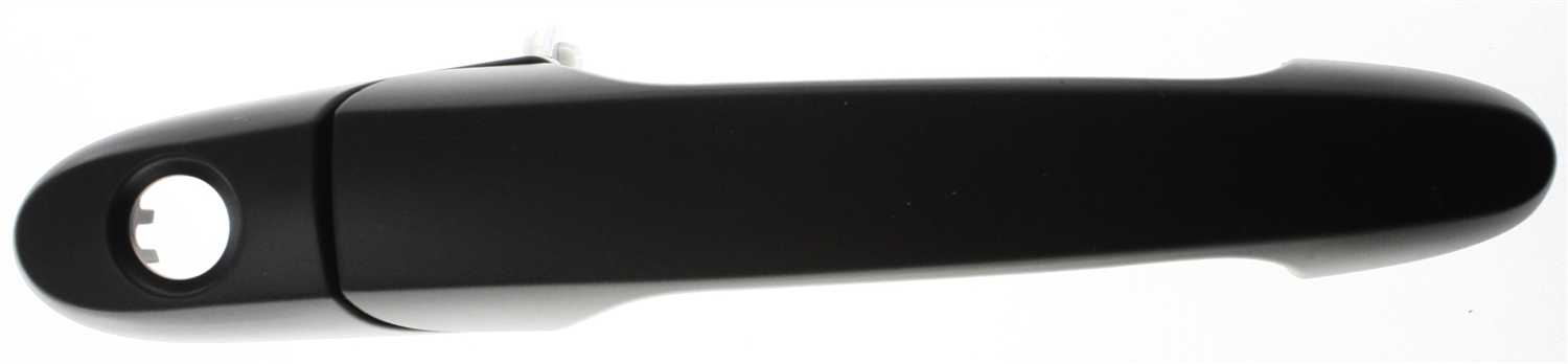 AM IMPALA 06-13 LACROSSE 05-09 FRONT EXTERIOR DOOR HANDLE RH Smooth Black w Keyhole SKU RBC462103 Partslink GM1311166 OEM 15803507
