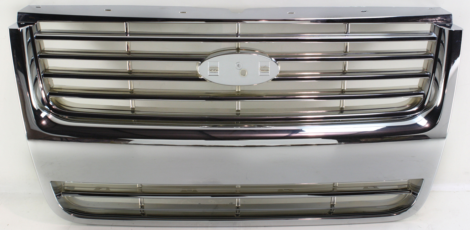 AM EXPLORER 06-08 GRILLE ABS Plastic Chrome Shell and Insert SKU RBF070101 Partslink Performance OEM Performance