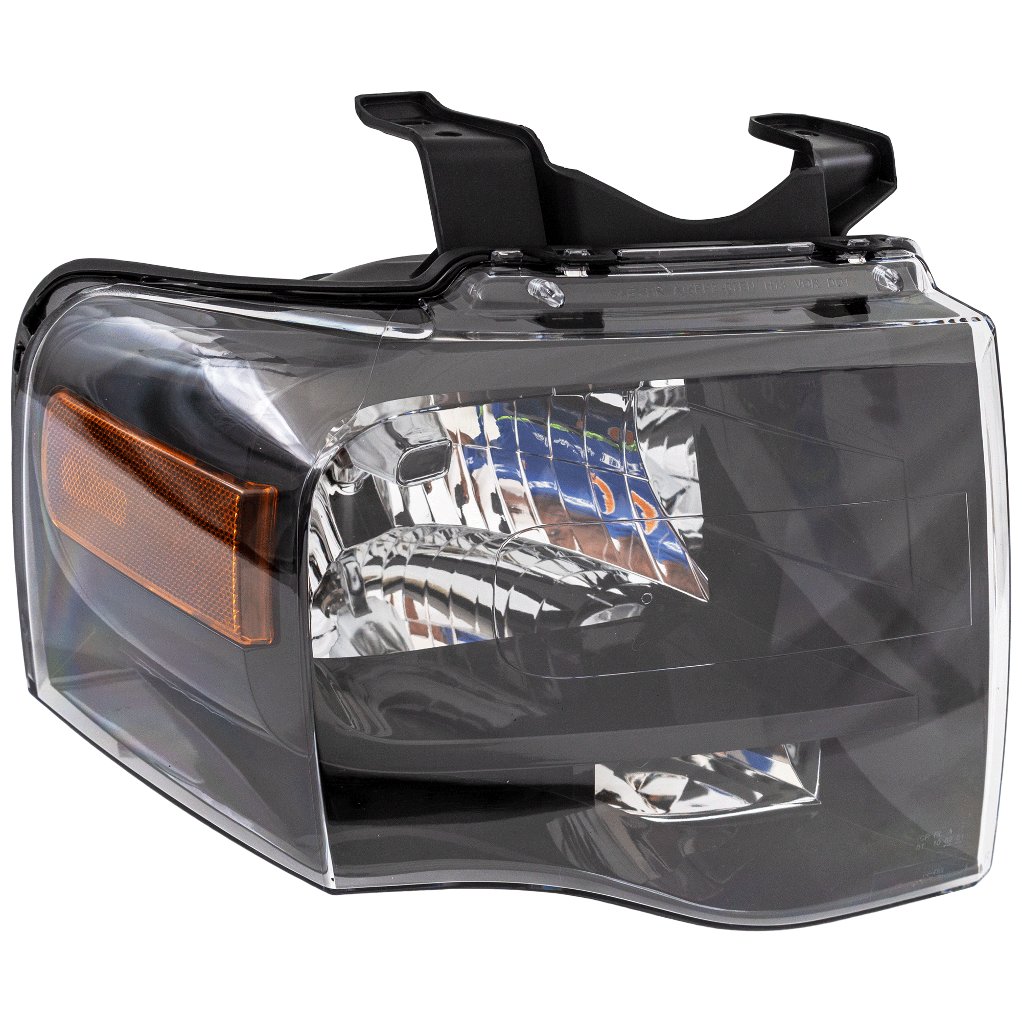 AM EXPEDITION 07-14 HEAD LAMP RH Assembly Halogen w Black Out Black Interior SKU RBF100105 Partslink FO2503227 OEM 7L1Z13008CB PFM