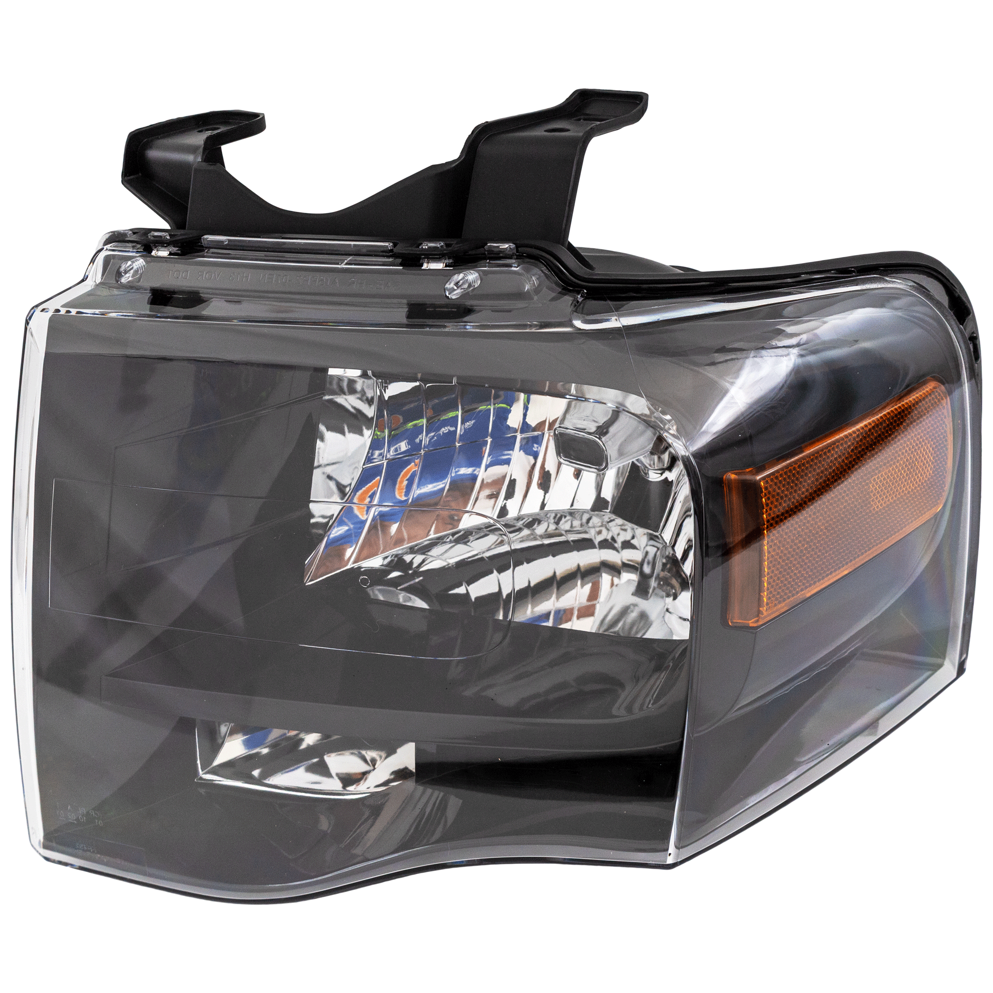 AM EXPEDITION 07-14 HEAD LAMP LH Assembly Halogen w Black Out Black Interior SKU RBF100106 Partslink FO2502227 OEM 7L1Z13008DB PFM