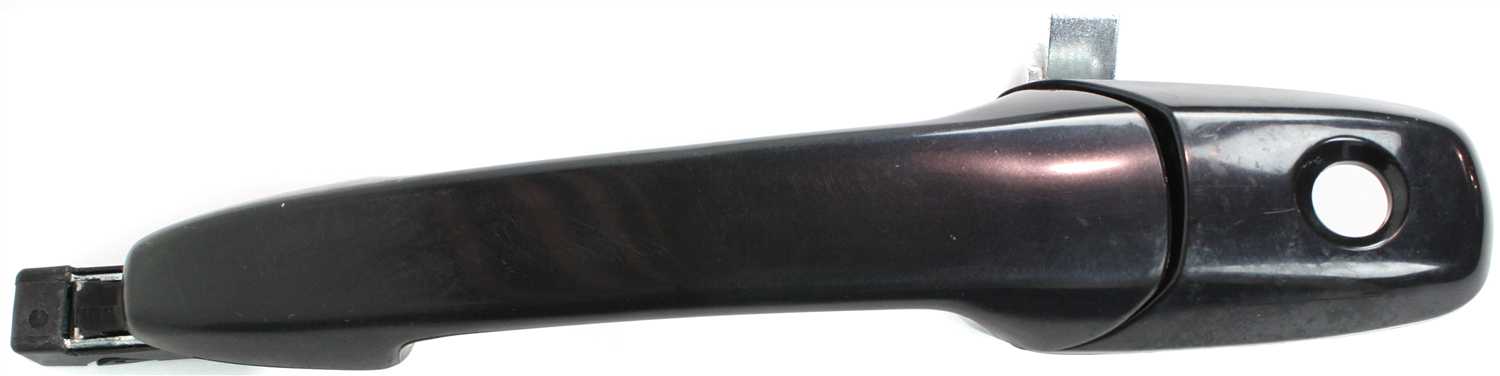 AM MUSTANG 05-14 FRONT EXTERIOR DOOR HANDLE LH Primed Black w Keyhole SKU RBF462102 Partslink FO1310151 OEM AR3Z6322405AAPTM