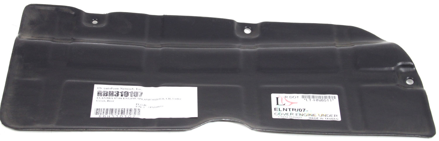 AM ELANTRA 07-12 FORTE 10-13 ENGINE SPLASH SHIELD Under Cover LH Rear Section SKU RBH310107 Partslink HY1228114 OEM 291102H000