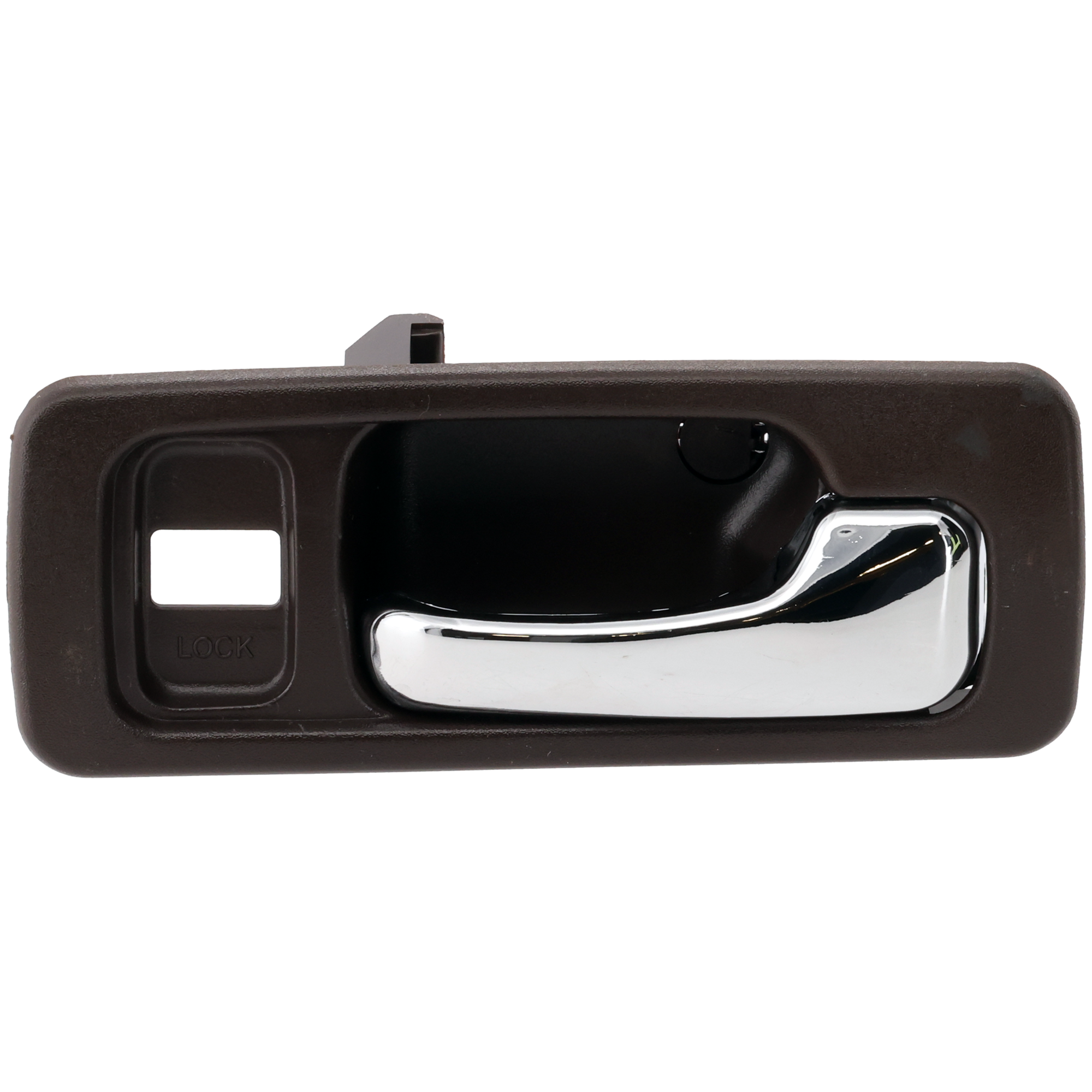 AM ACCORD 90-93 FRONT INTERIOR DOOR HANDLE RH Chrome Lever+Brown Deep Red Housing w Lock Hole Sdn SKU RBH462103 OEM 72125SM4003ZB
