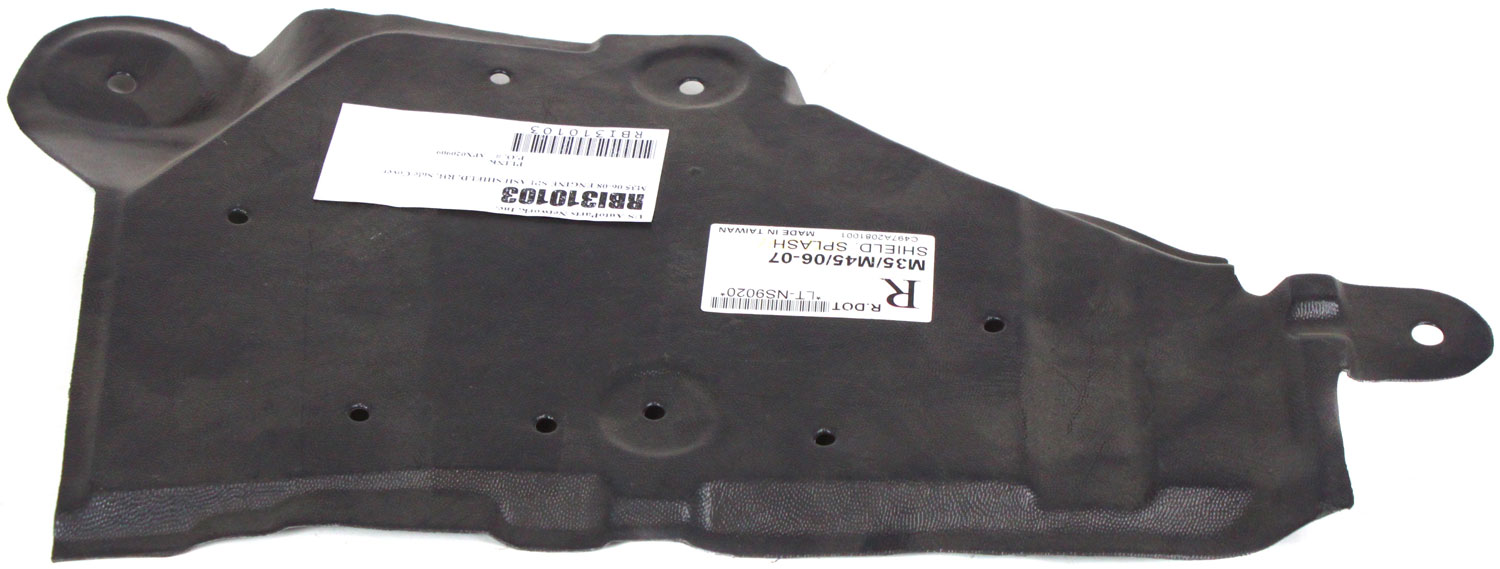 AM M35-06-07 ENGINE SPLASH SHIELD Under Cover RH SKU RBI310103 Partslink IN1228109 OEM 74814EG000