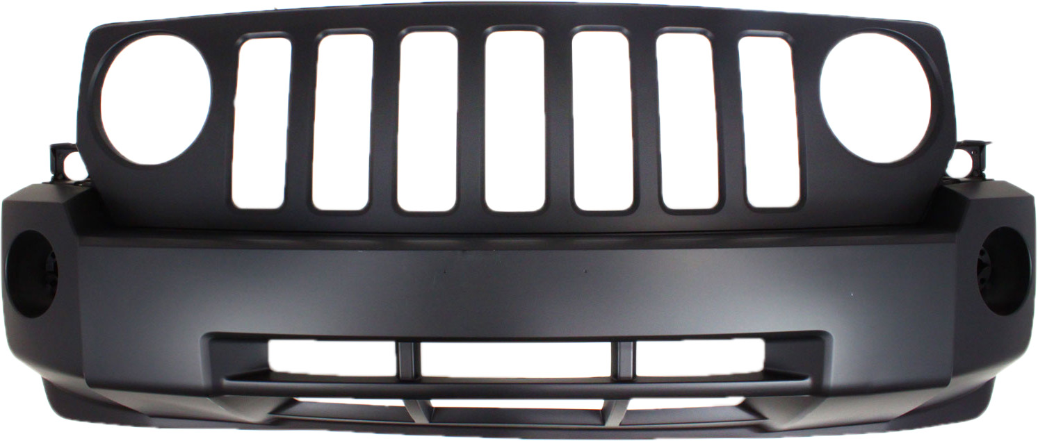 AM PATRIOT 07-10 FRONT BUMPER COVER Primed w Fog Light Holes w o Tow Hook Holes CAPA SKU RBJ010301PQ Partslink CH1000893C OEM 68021299AB