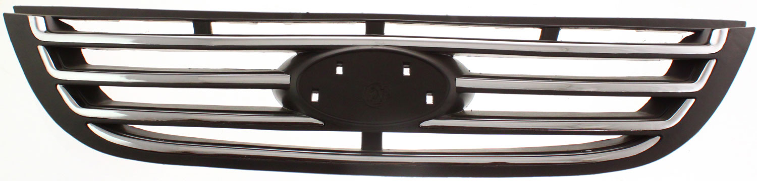 AM SPECTRA 07-07 GRILLE Black Shell and Insert w Chrome Molding SKU RBK070101 Partslink KI1200127 OEM 863502F500