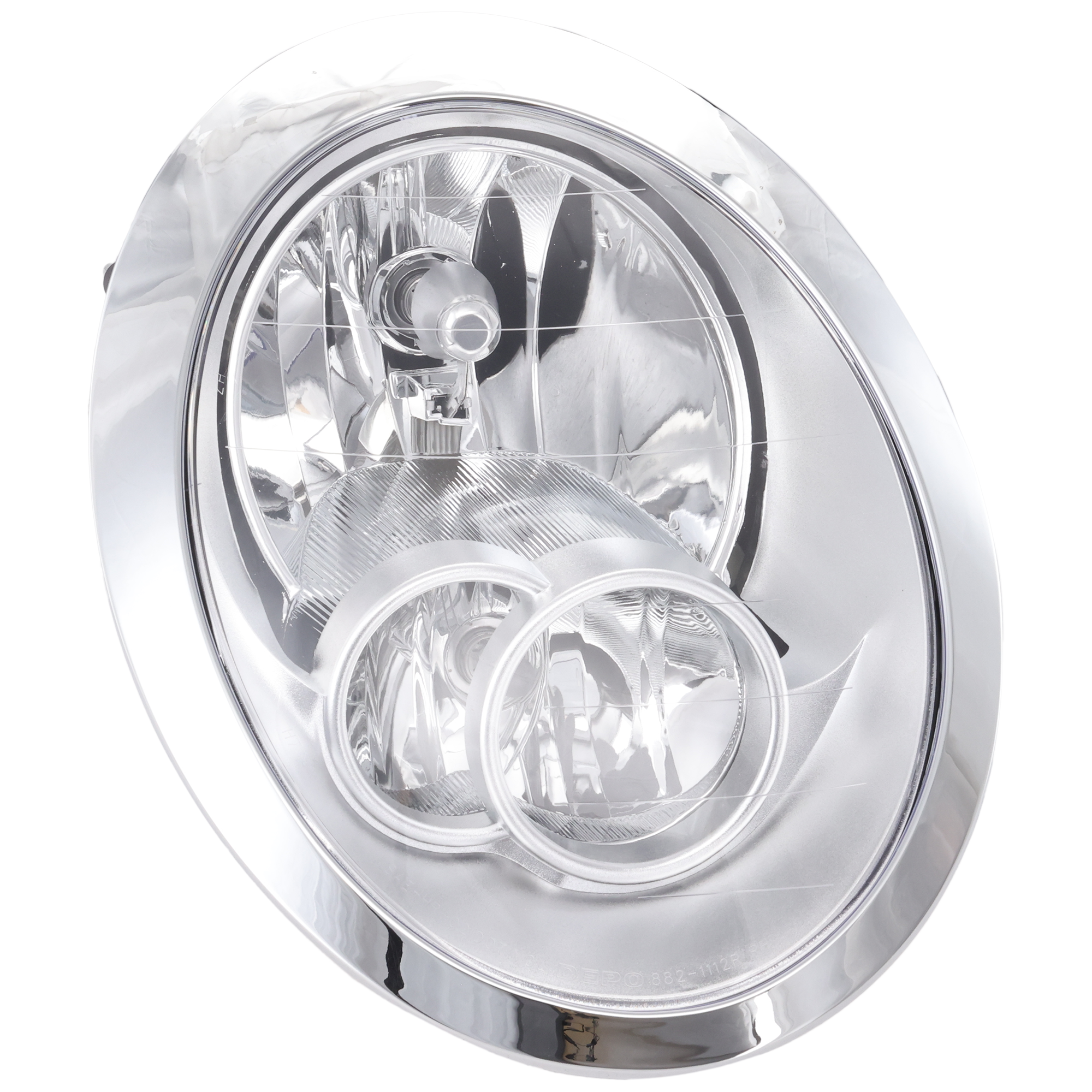 AM COOPER 05-08 HEAD LAMP RH Assembly Halogen w o Headlight Washer SKU RBM100101 Partslink MC2503102 OEM 63127198734