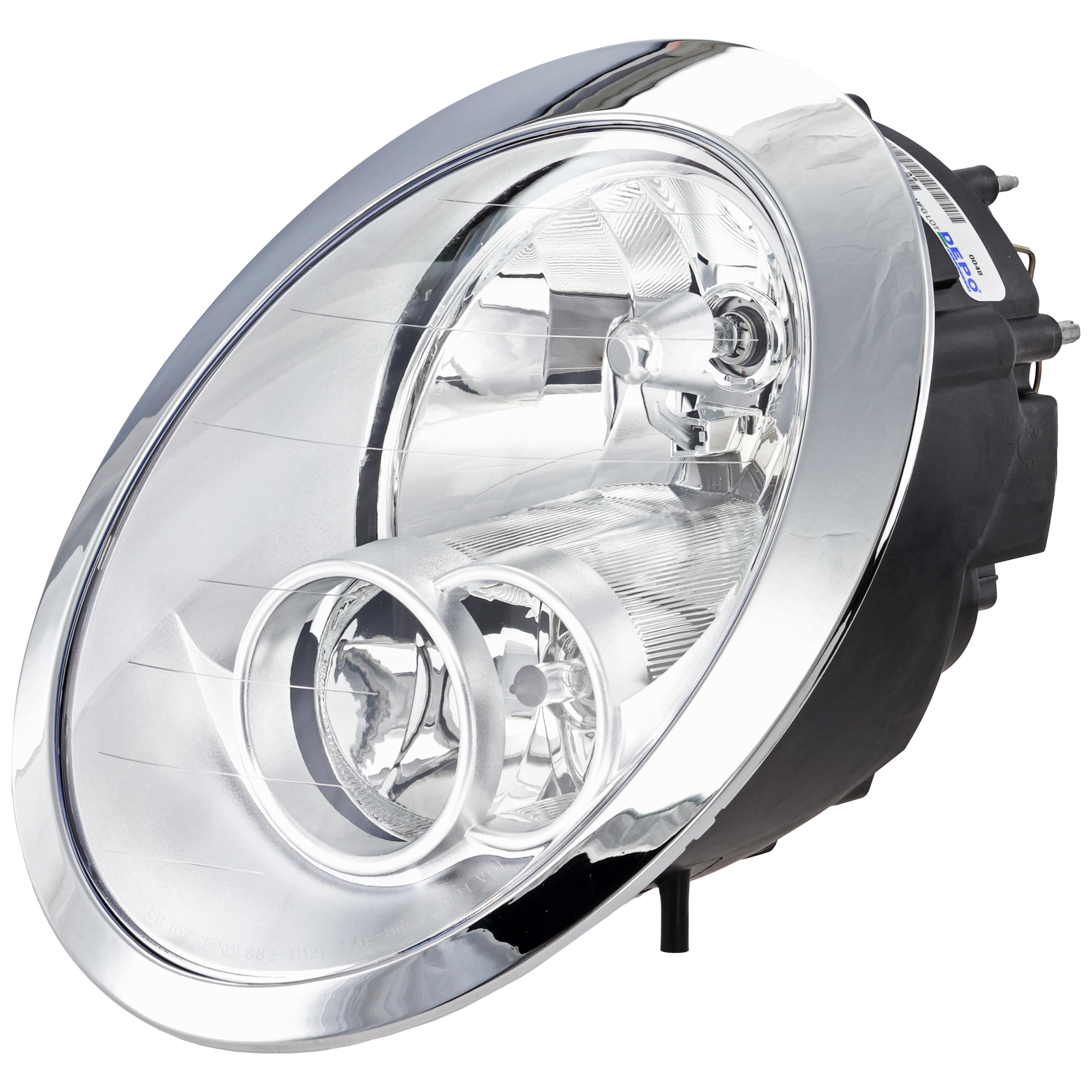 AM COOPER 05-08 HEAD LAMP LH Assembly Halogen w o Headlight Washer SKU RBM100102 Partslink MC2502102 OEM 63127198733