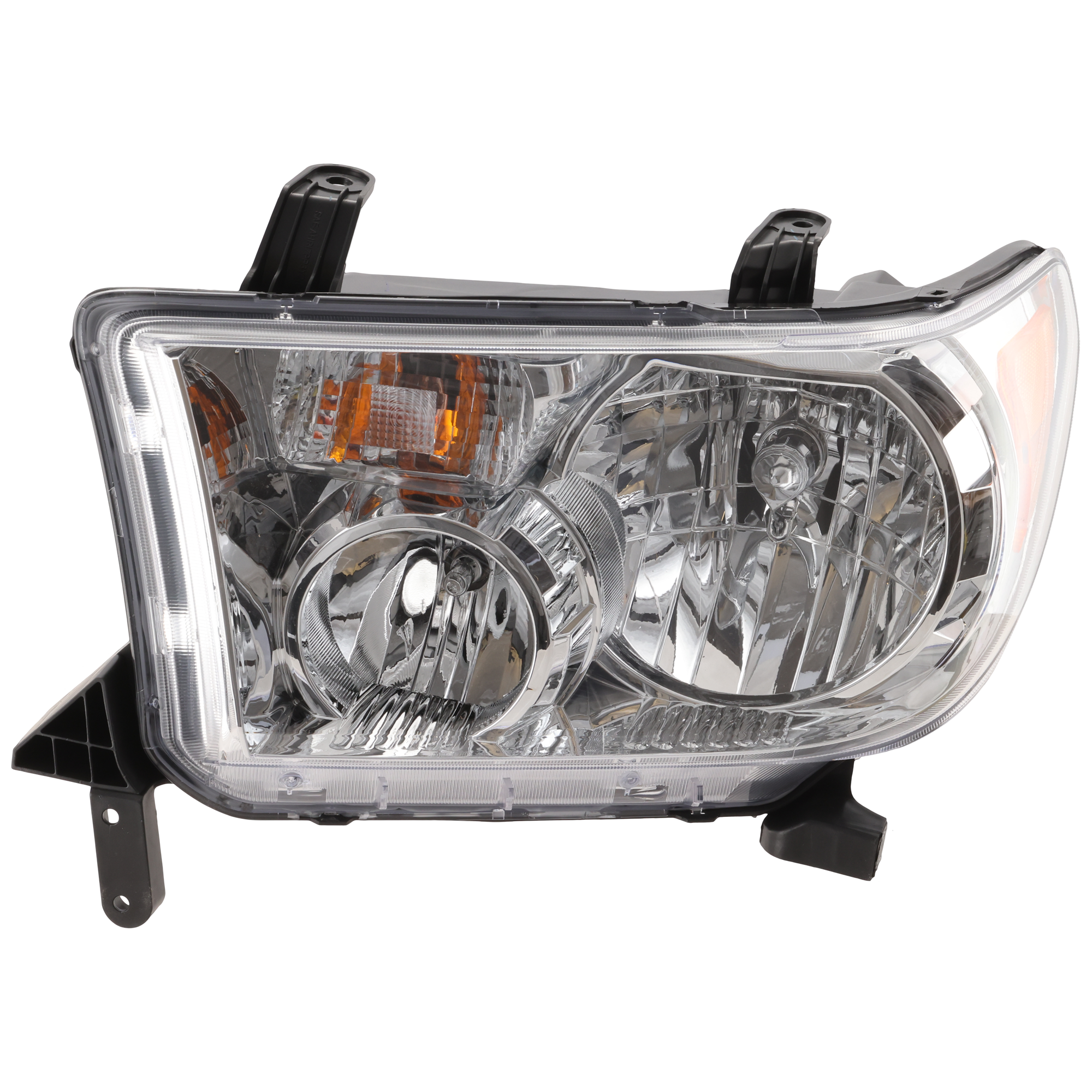 AM SEQUOIA 08-17 TUNDRA 07-13 HEAD LAMP LH Assembly Halogen Chrome Bezel Tundra 09-13 w o Level Adjuster CAPA SKU RBT100106Q Partslink TO2502171C OEM 811500C051