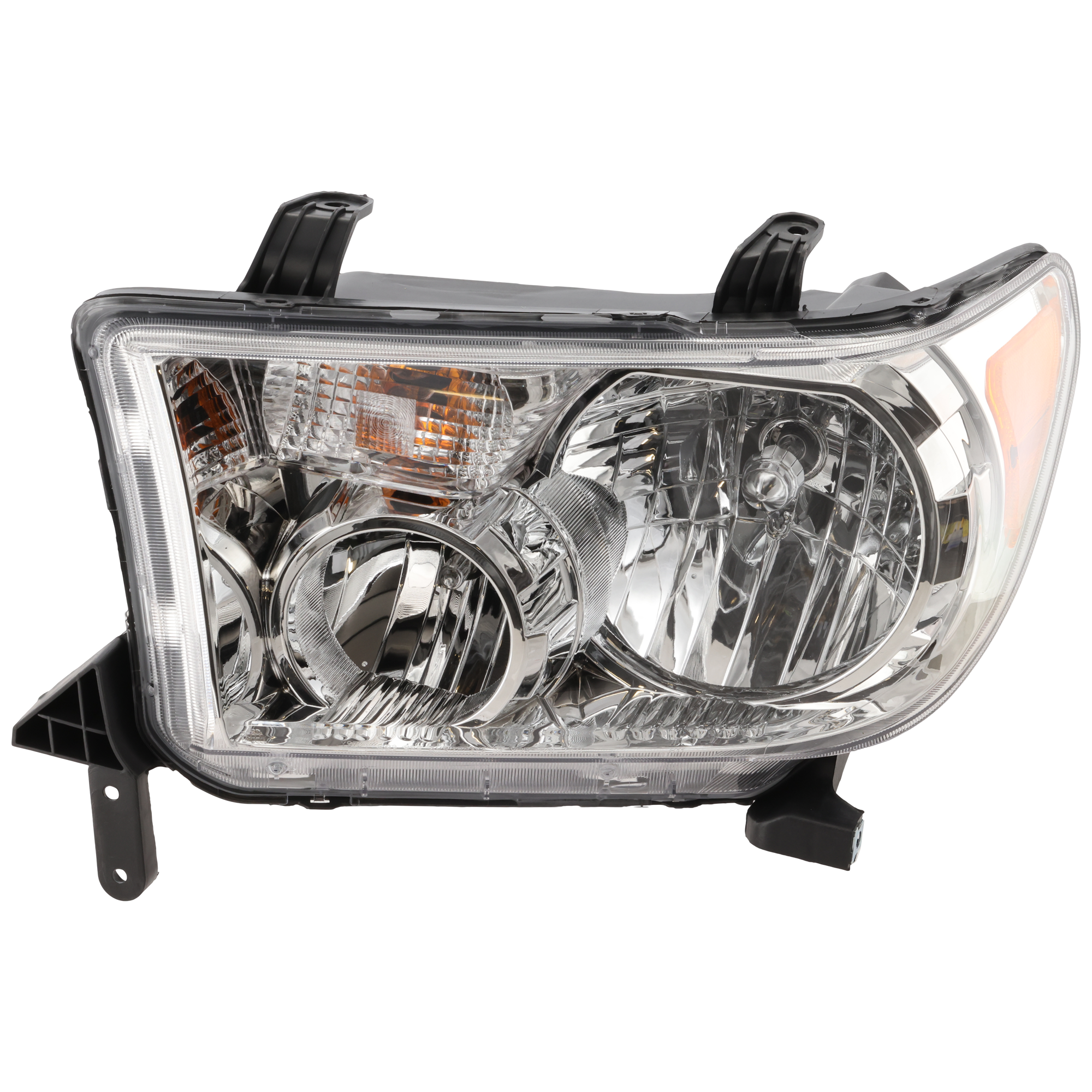AM SEQUOIA 08-17 TUNDRA 07-13 HEAD LAMP LH Assembly Halogen Chrome Bezel Tundra 09-13 w o Level Adjuster SKU RBT100106 Partslink TO2502171 OEM 811500C051